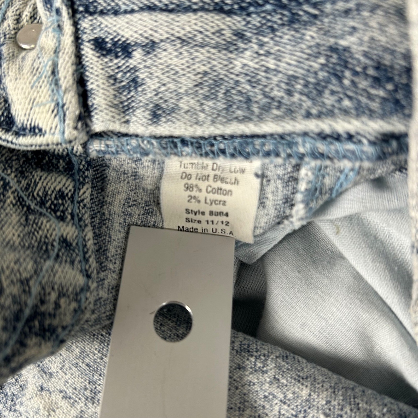 Denim Republic Jeans Womens 11/12 Blue Acid Wash High Rise Western Yoke Vintage