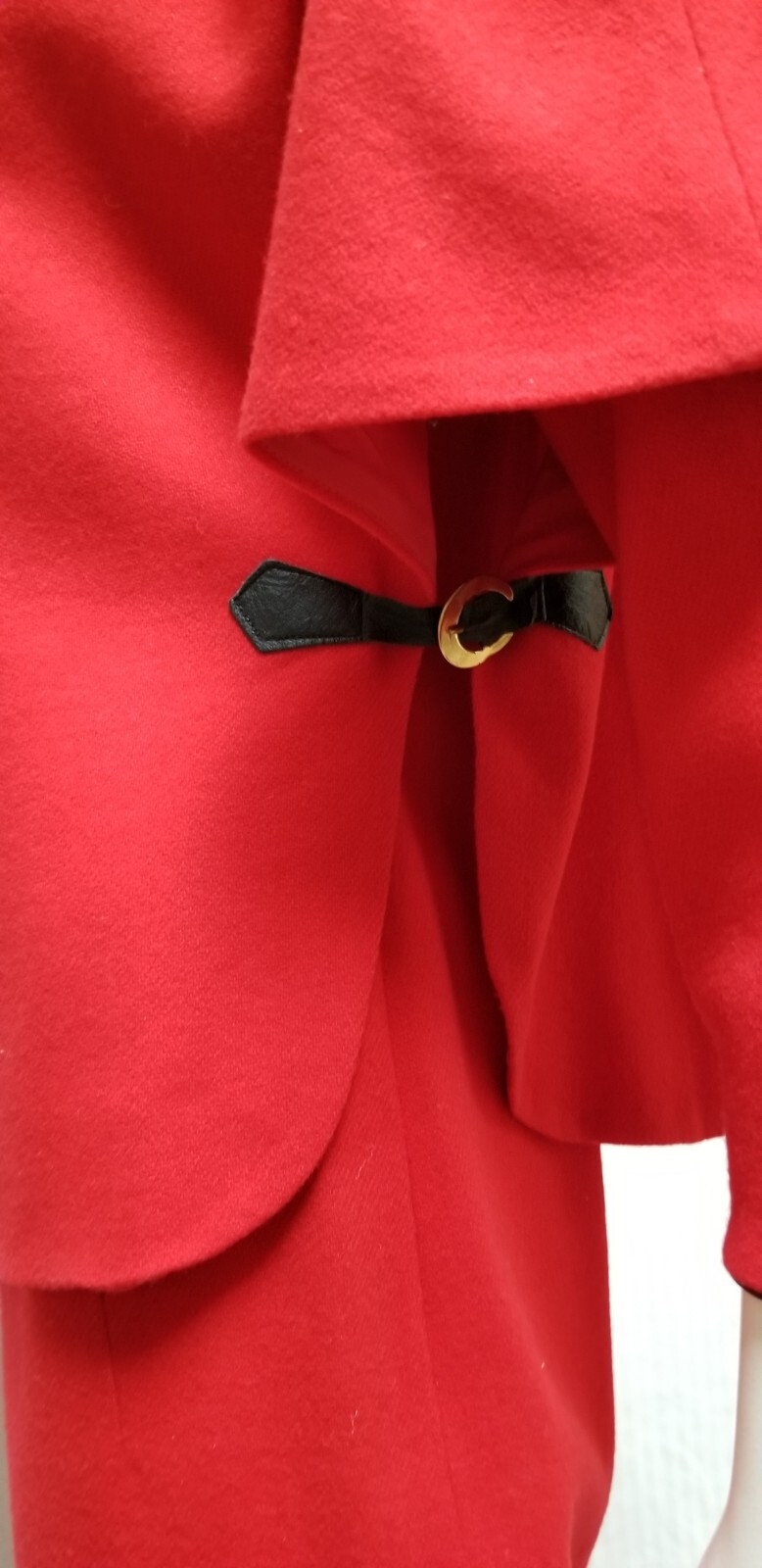 Vintage 2 Piece MINX MODES Red Dress & Cape Poncho – Size M – EUC