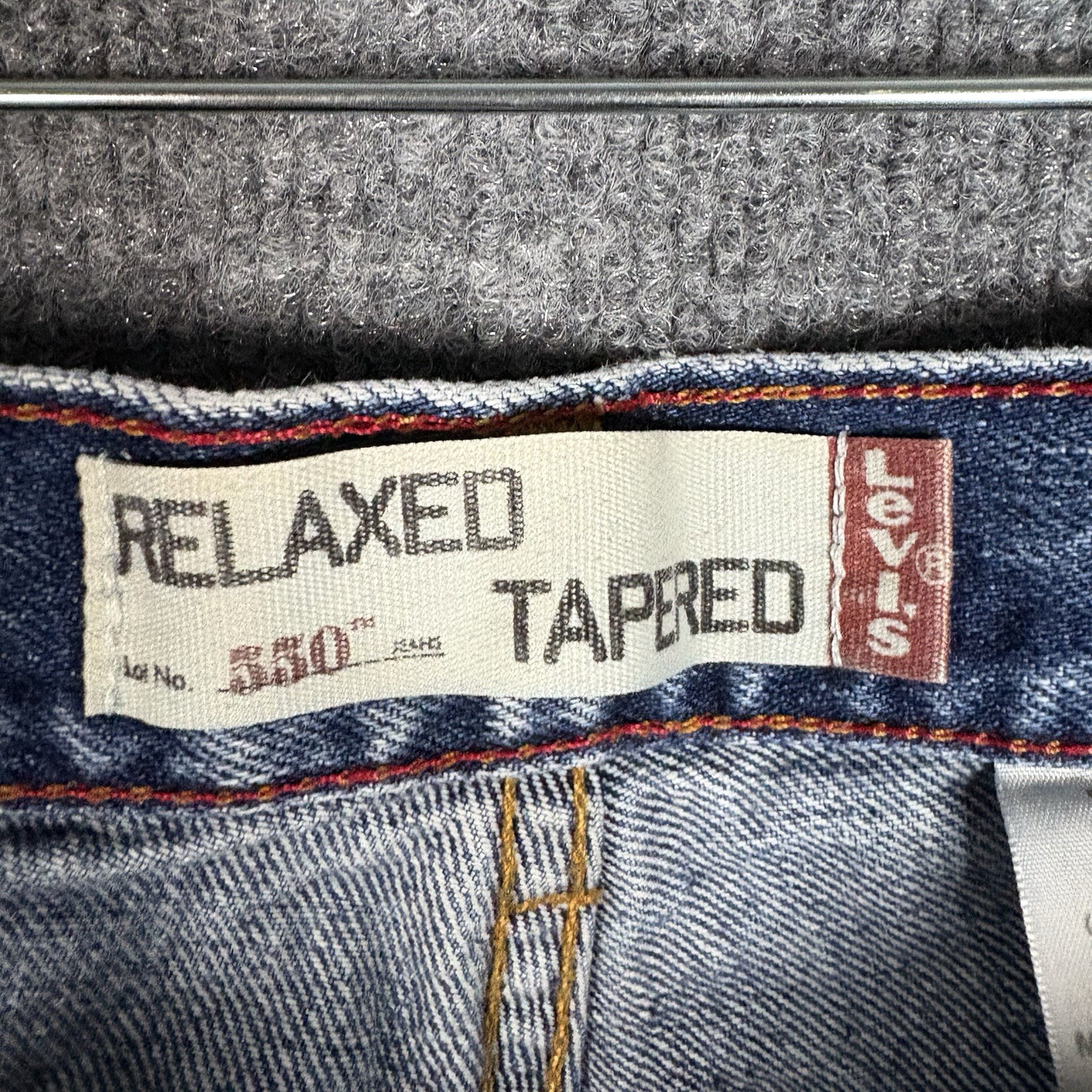 Levi’s 550 Youth Blue Jeans Relaxed fit Taper 14s Medium wash