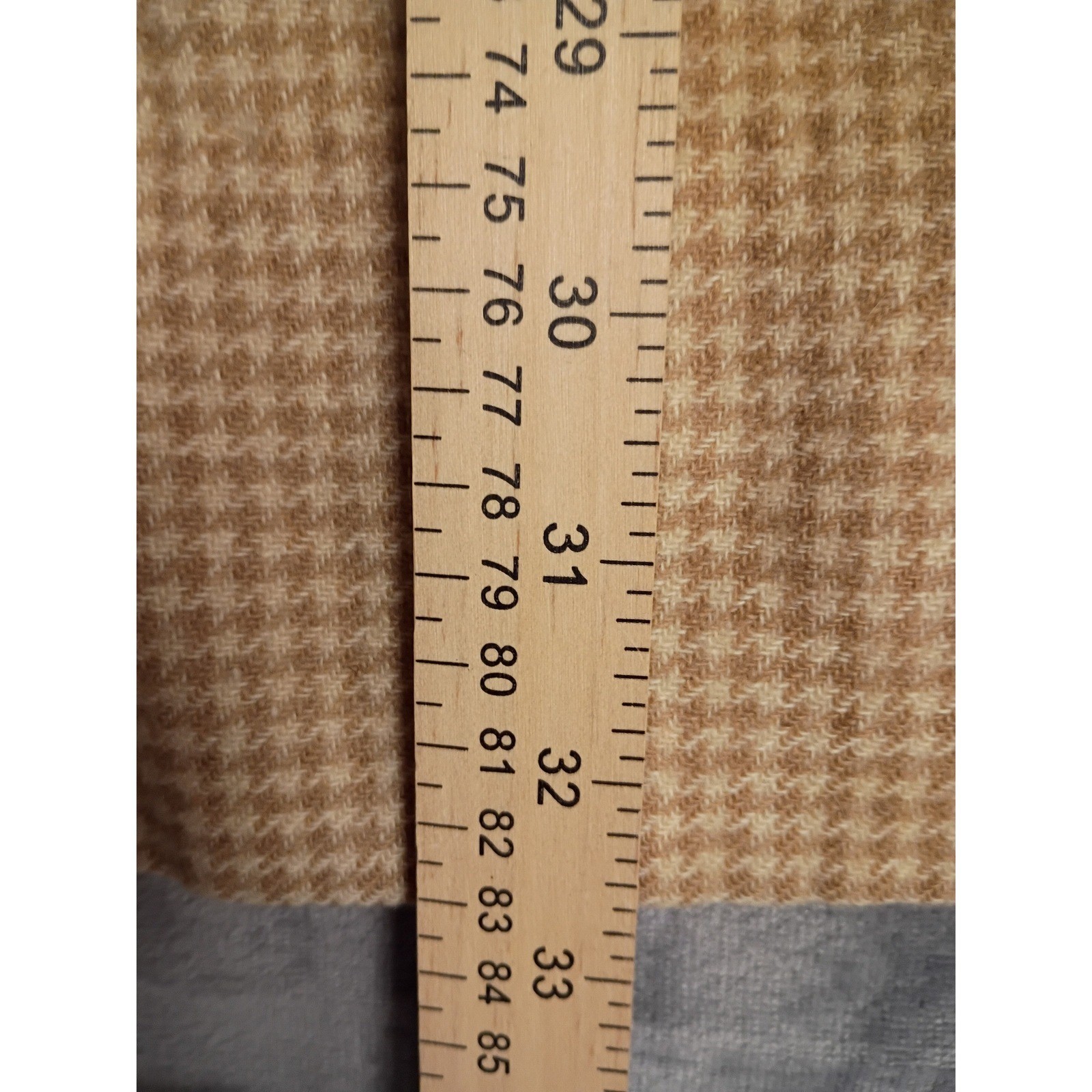 Boutique by Charles Cooper Vintage Houndstooth Dress Womens Tan Mod 60s 70s