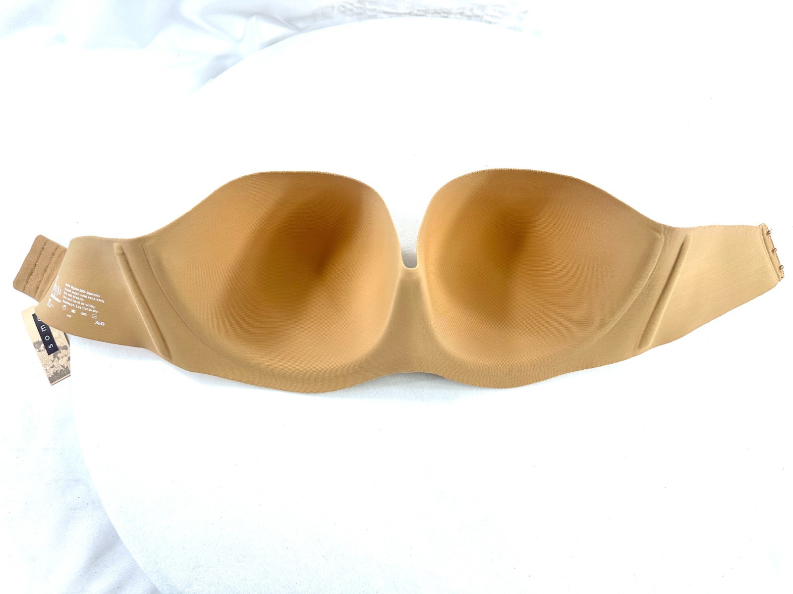 Soma Felina Nude Size 36D Smooth Seamfree Strapless Underwire Specialty Bra NWT