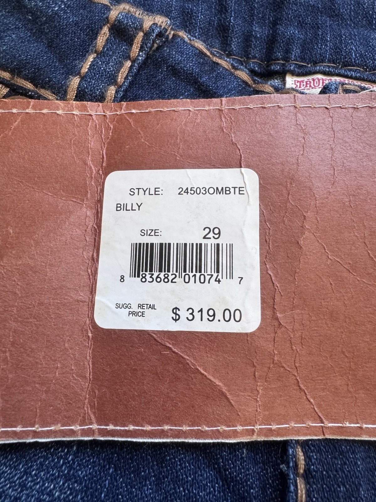 True Religion Women’s Billy Big T skinny Jeans 245030MBTE USA Y2K Vintage