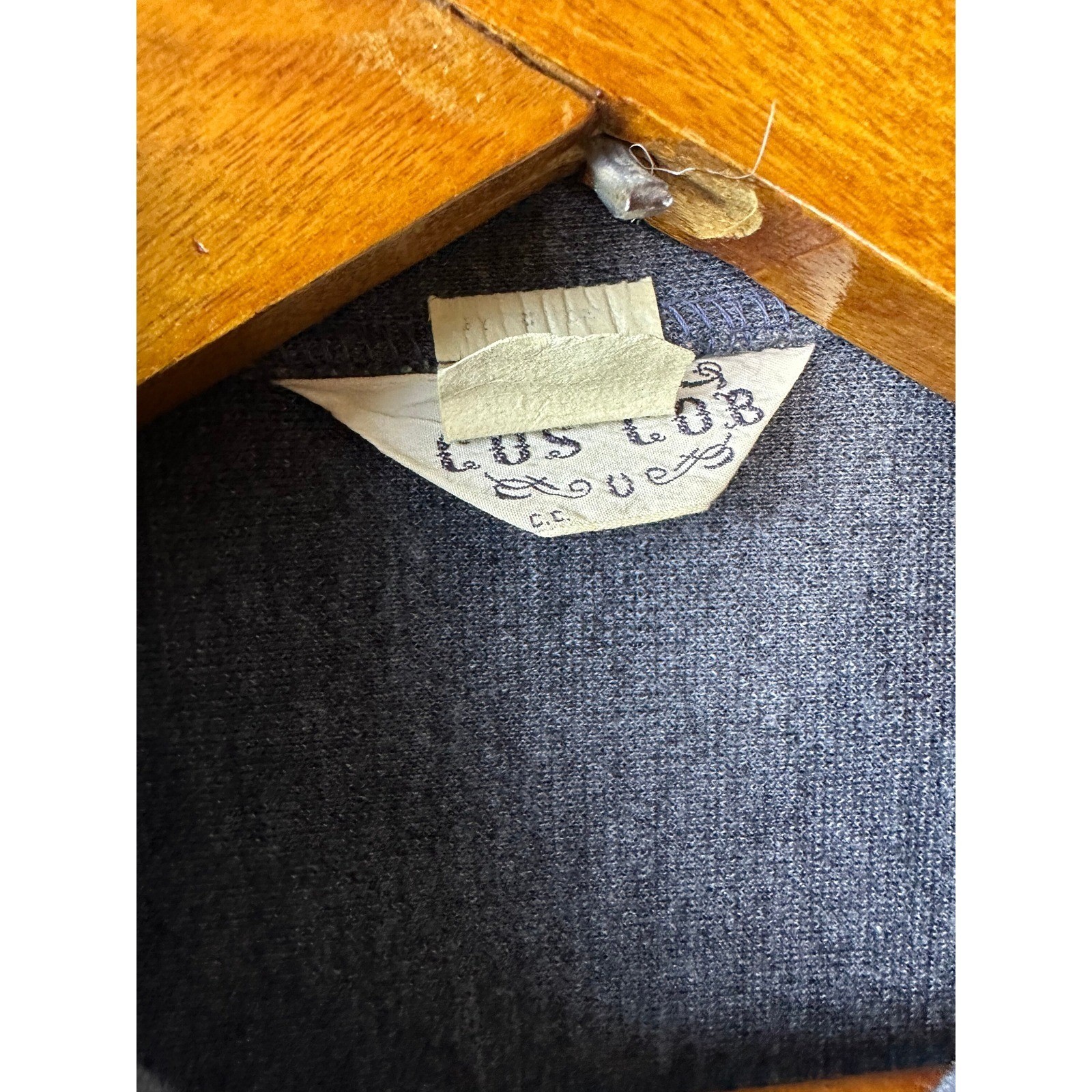 Cos Cob Wool Blend Gray Tunic Shirt Womens Sz Medium Vintage 1960s
