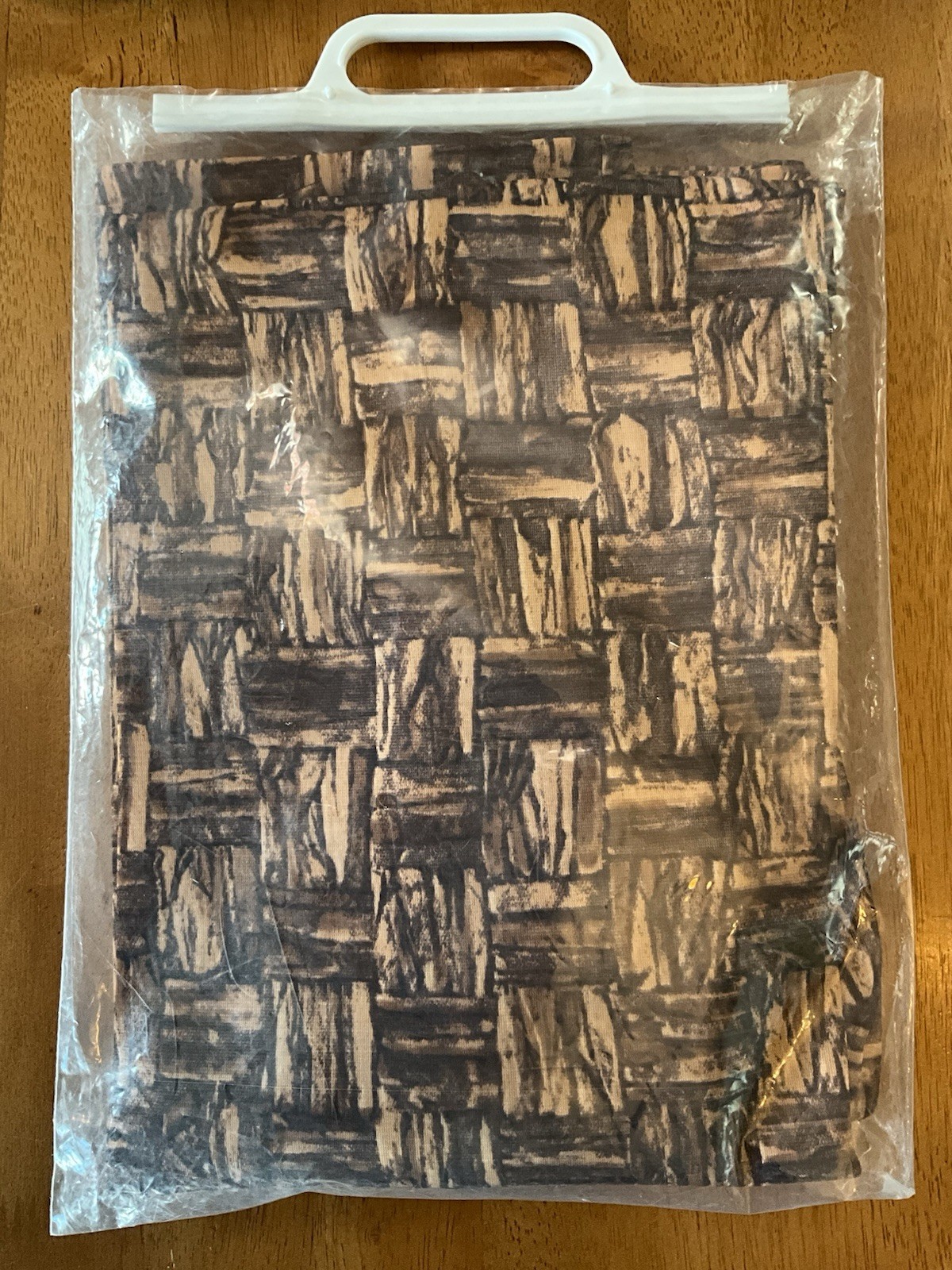 NOS 1960s MOD Jane Emory Fashions Acetate Shift Brown Mad Men S/Sleeve Size 10