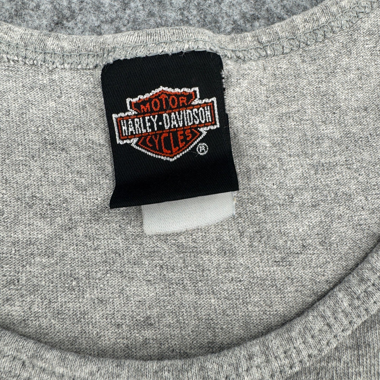 Vintage 2001 Harley Davidson Daytona Bike Week Tank Top Gray Holoubek Large
