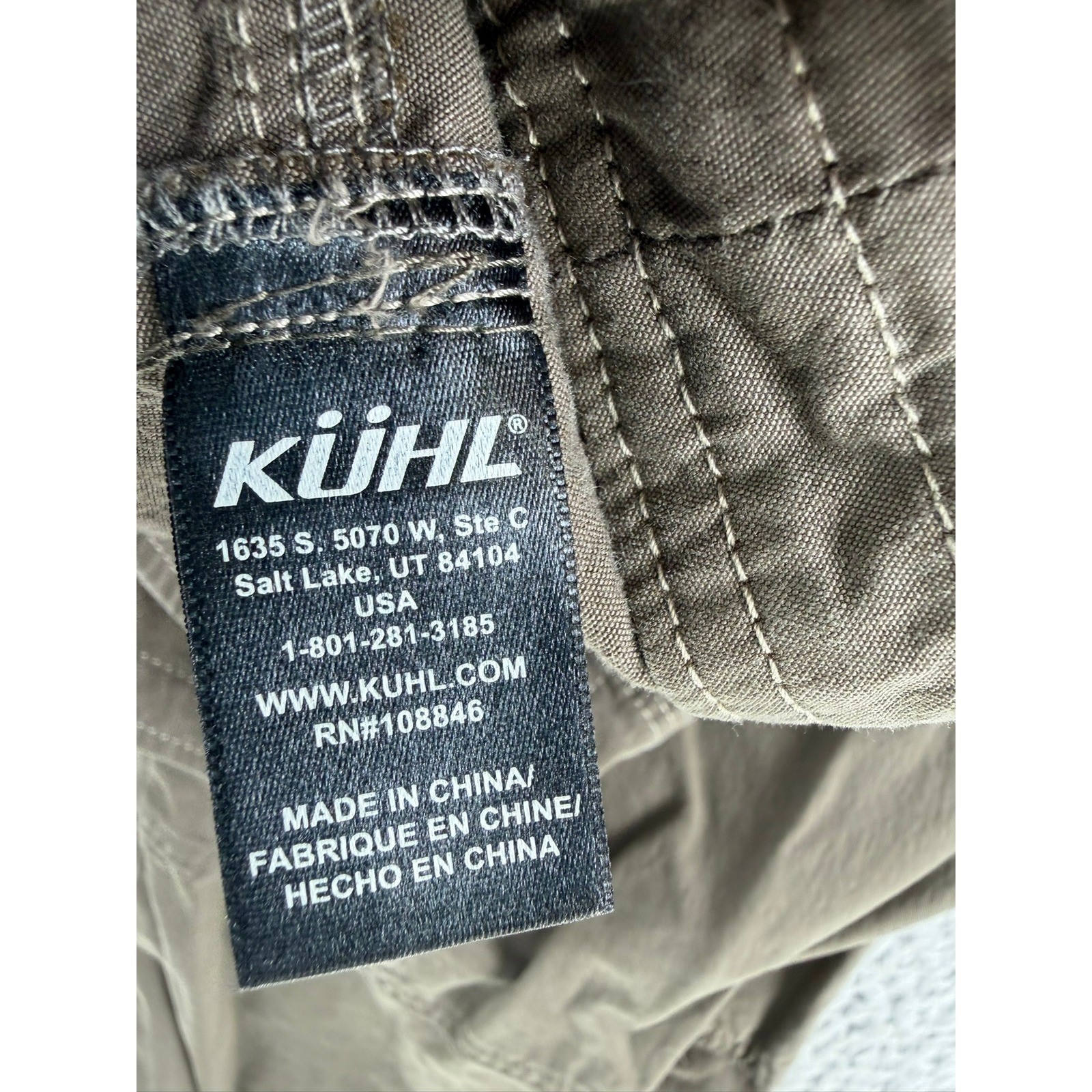 KUHL Women’s Splash Roll-Up Hiking Cargo Pants Brown Vintage Patina Dye 6 Reg