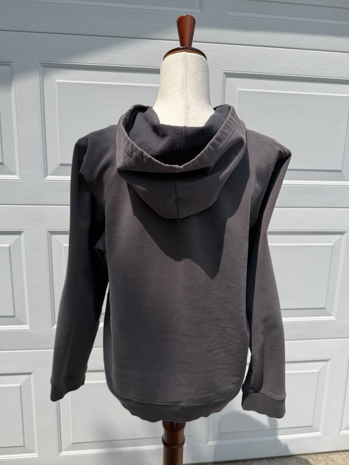 Vintage GAP Stretch Hoodie XXL Grey Lilac Purple Spell Out Logo Sweatshirt Y2K