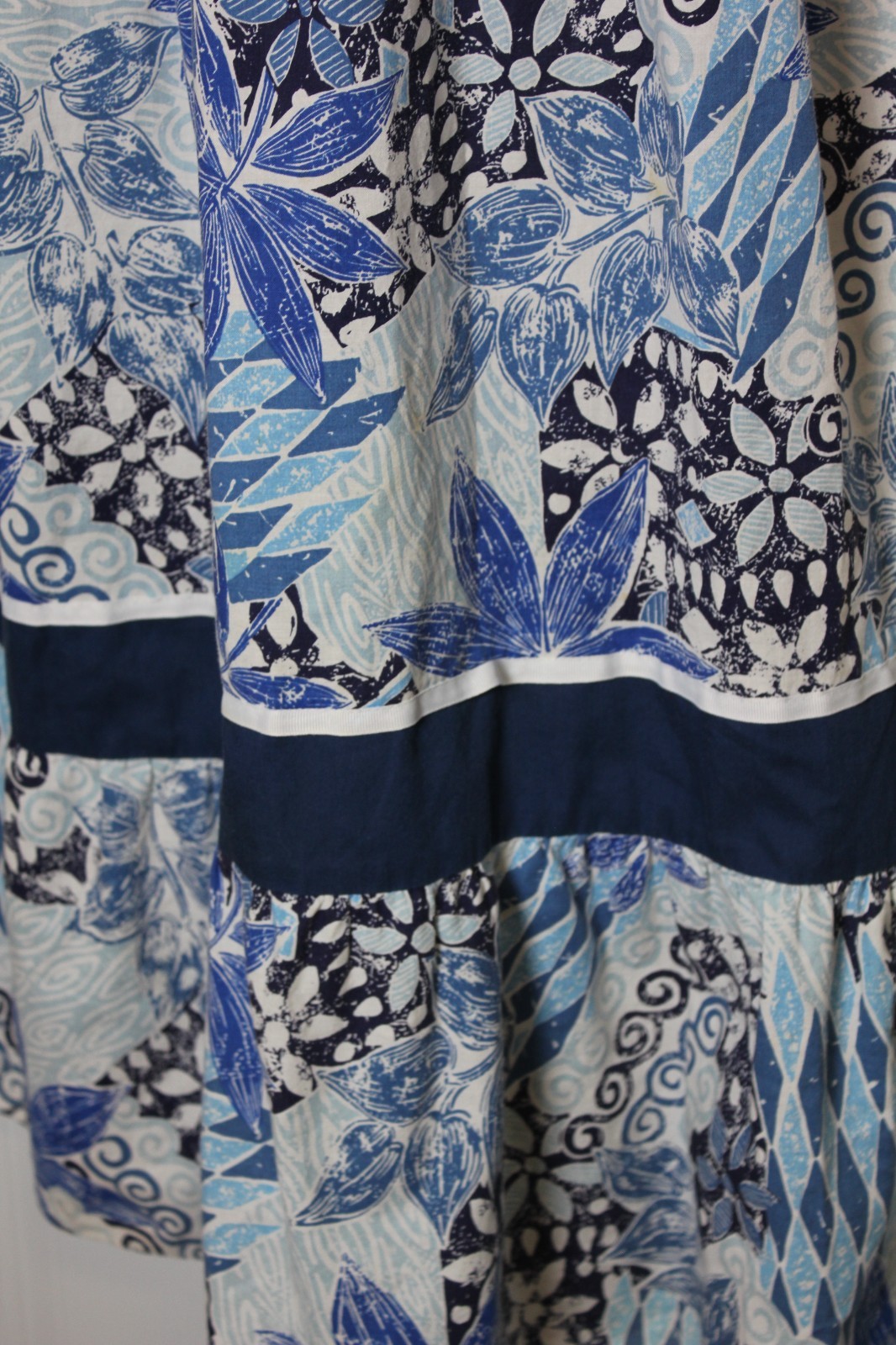 Carol Bennett Cotton Dress Vintage Hawaiian Relaxed Breathable Resort Wear SZ M