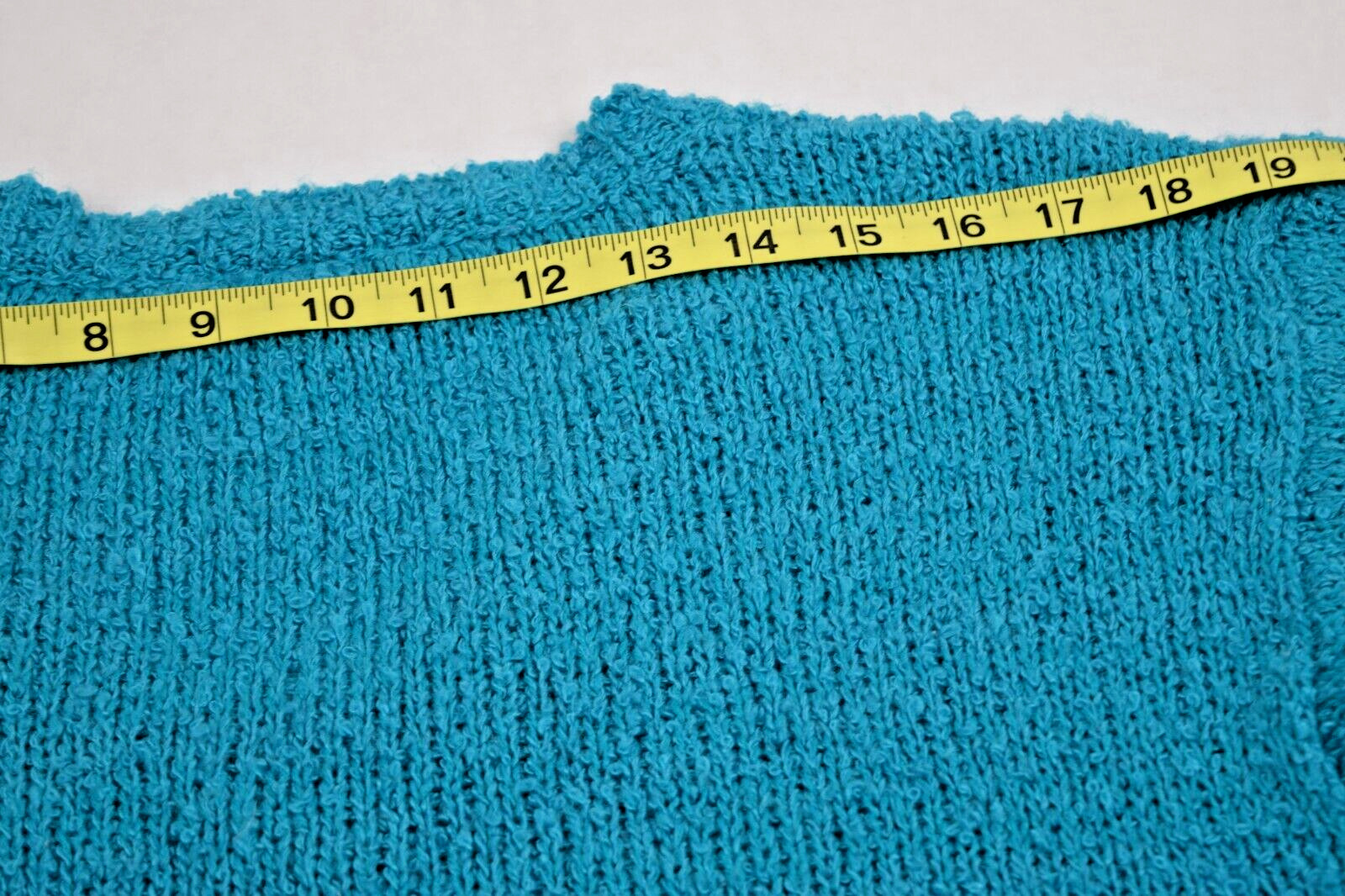 Vintage Diane Von Furstenberg Sweater Size M 90s Turquoise Rustic Knit V Neck