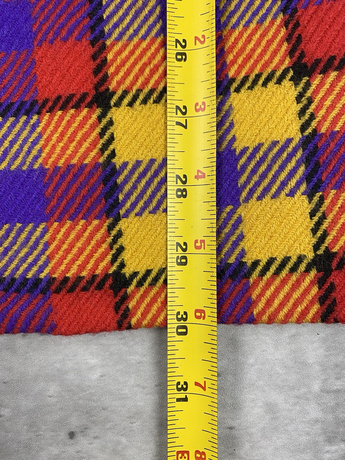 vintage 90s BENARD HOLTZMAN HARVE BENARD WOOL BLAZER WOMENS 12 RED YELLOW PURPLE