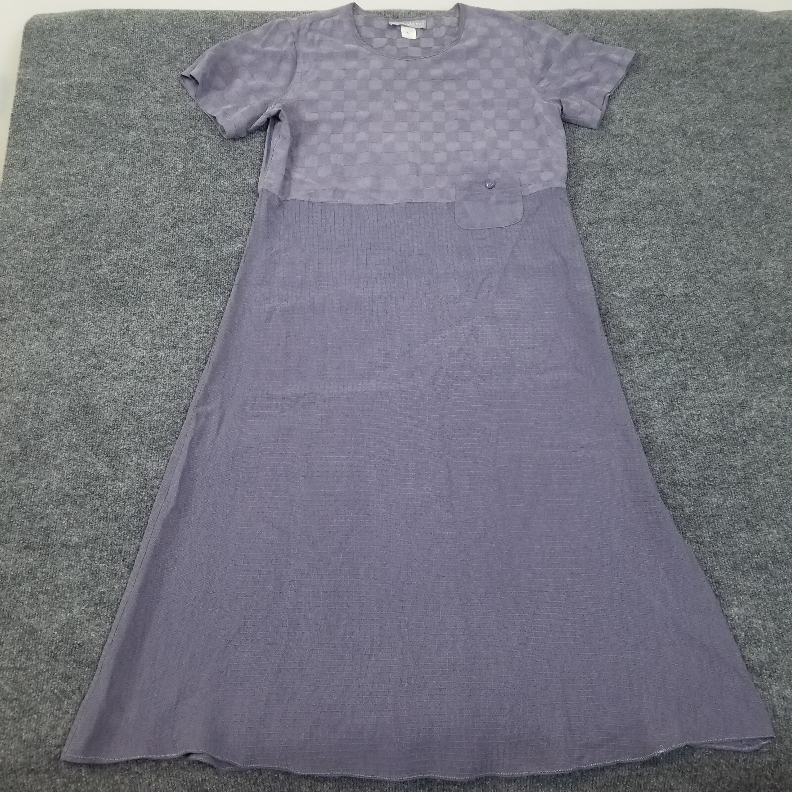 Vintage Carol Anderson Women’s 80’s Lavender Geometric Pattern Dress Size 14 USA