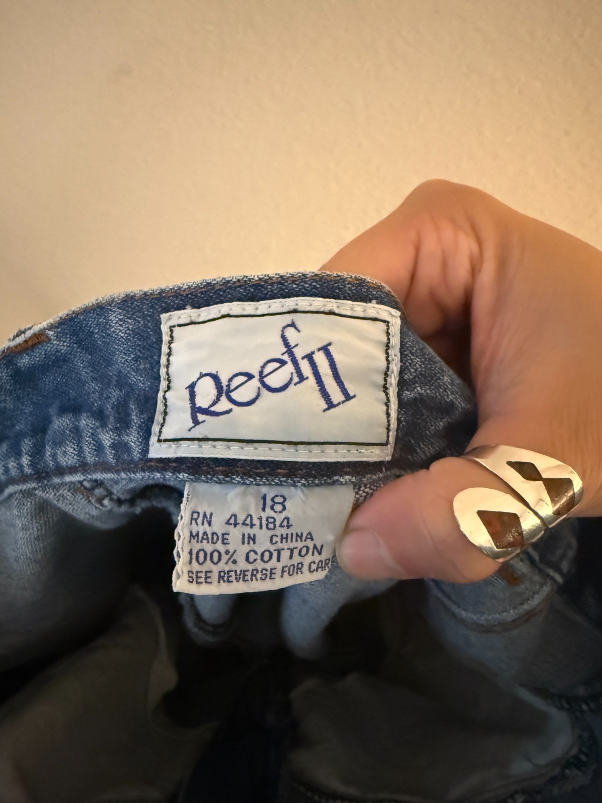 Vintage 80s Reef II High Rise Tapered Mom Jeans 14 32/33