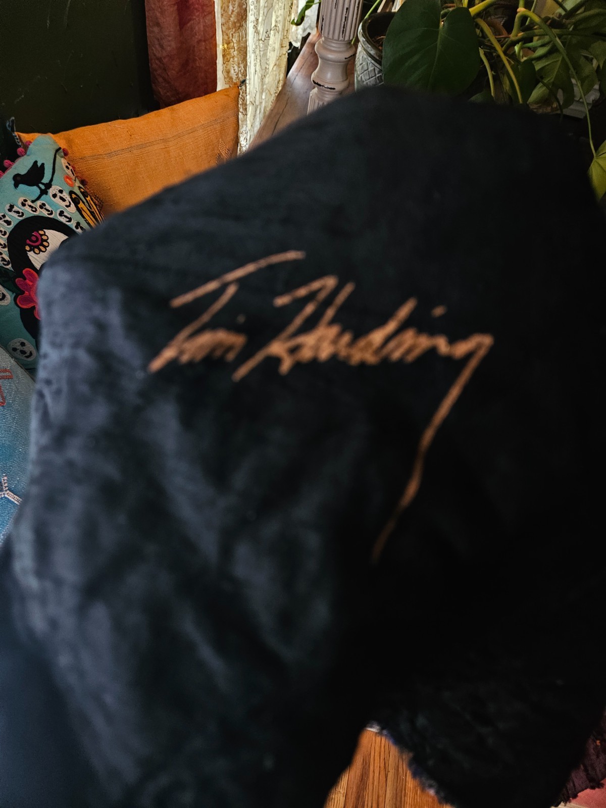 AMAZING TIM HARDING SIGNED OOAK ART TO WEAR SILK JACKET O/S FREE SIZE!
