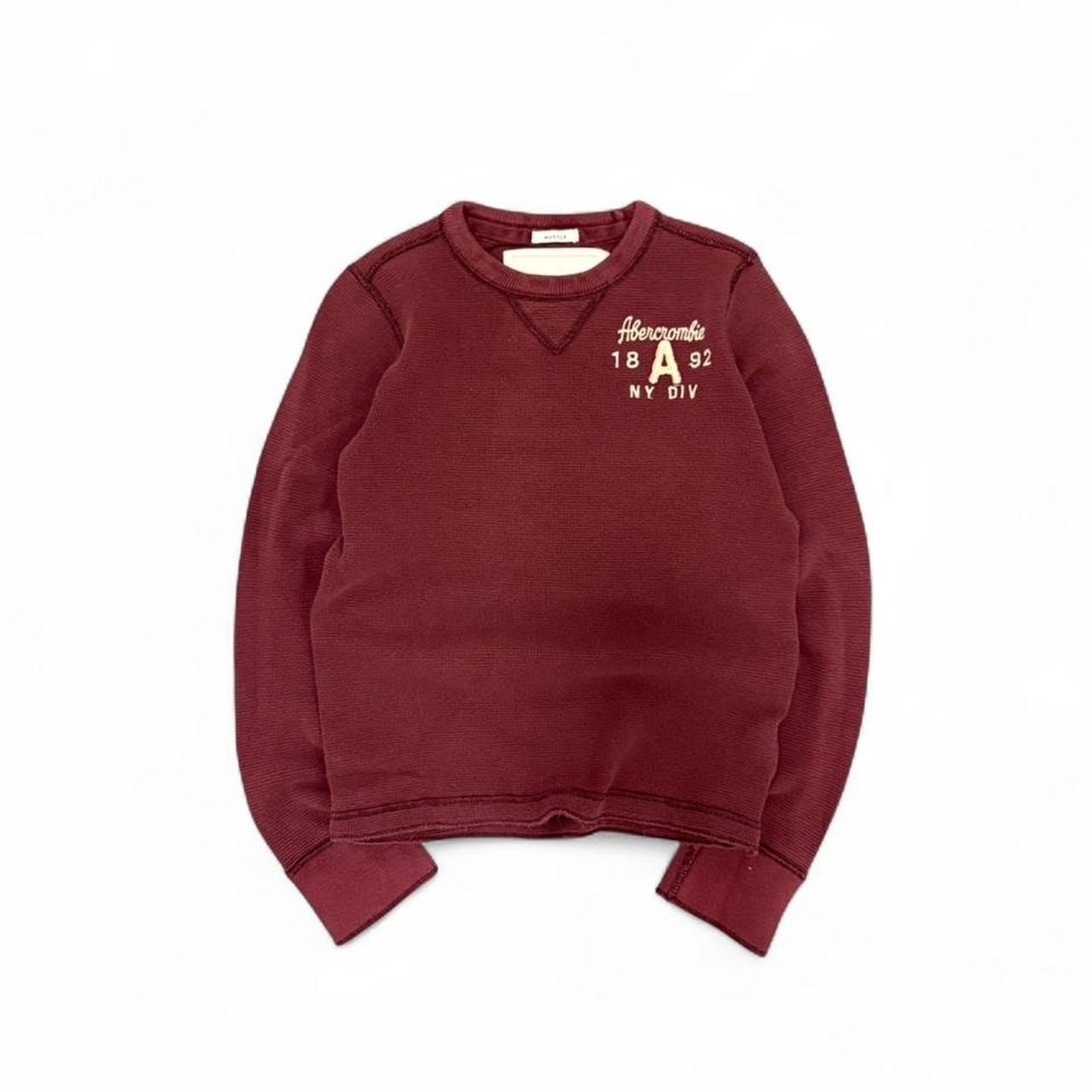 Vintage Y2K Abercrombie & Fitch Waffle Knit Crewneck Women’s Large