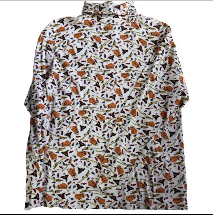 Vintage 90s The Eagle’s Eye Halloween Turtleneck M | Pumpkin Witch Candy Print