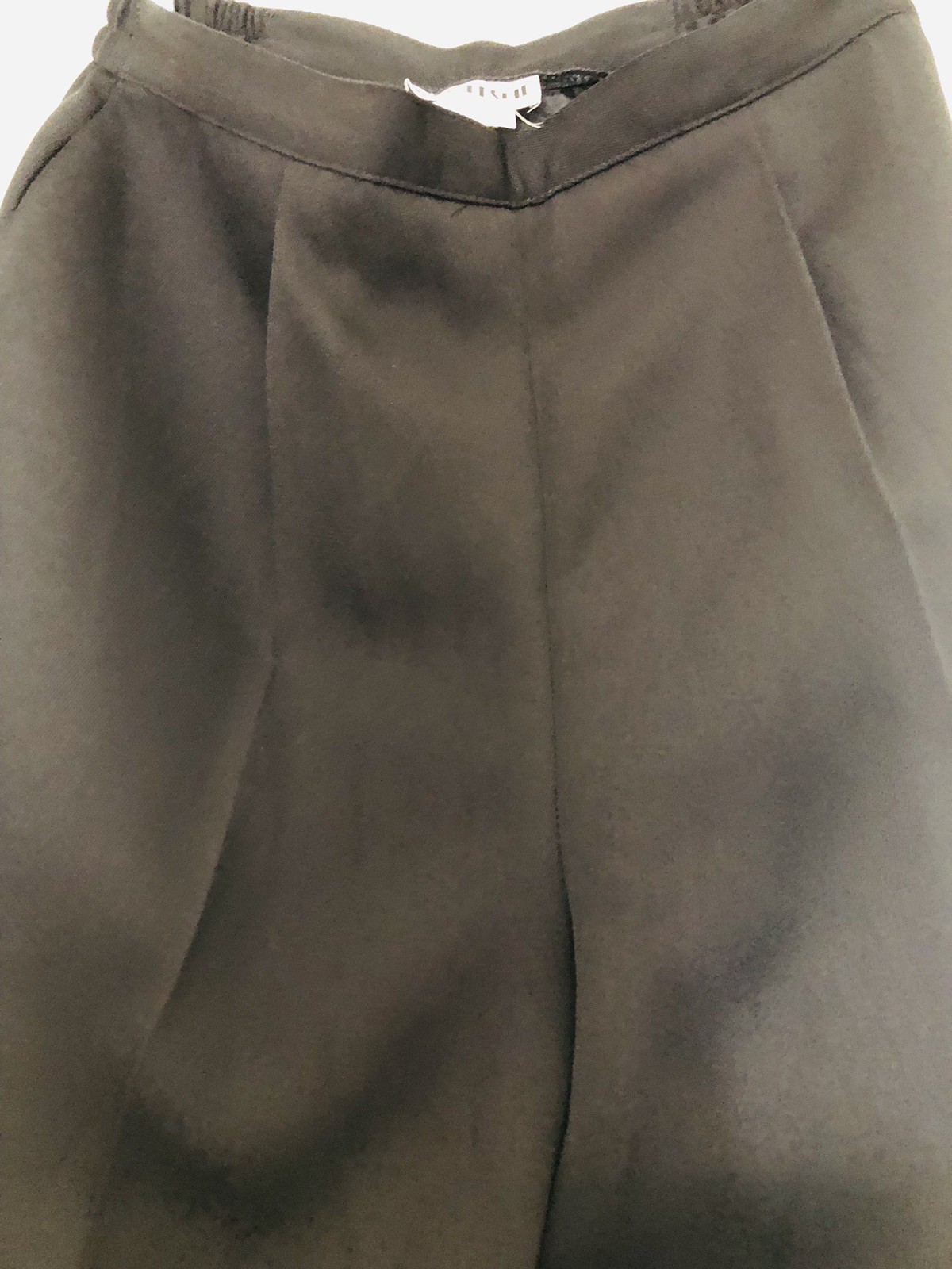 Vintage Joan Leslie Petites 12p Black Dress Pants Side Button’s Slant Pockets