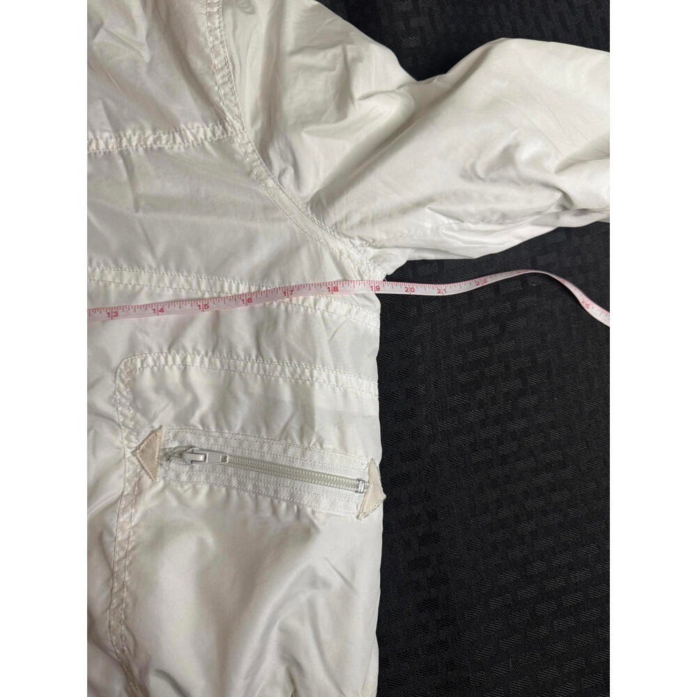 Vintage Miss Me Lightweight White Windbreaker Jacket – Perfect for Spring & Fall