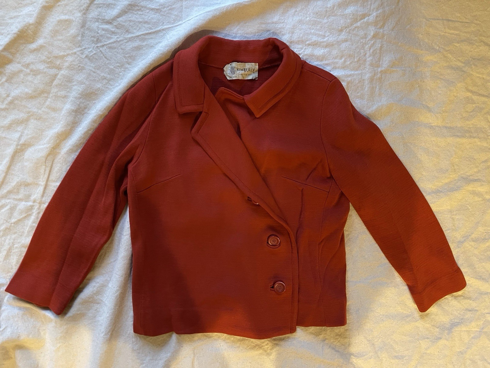Vintage Kimberly Wool Blazer Women’s Size Extra Small Union Made USA