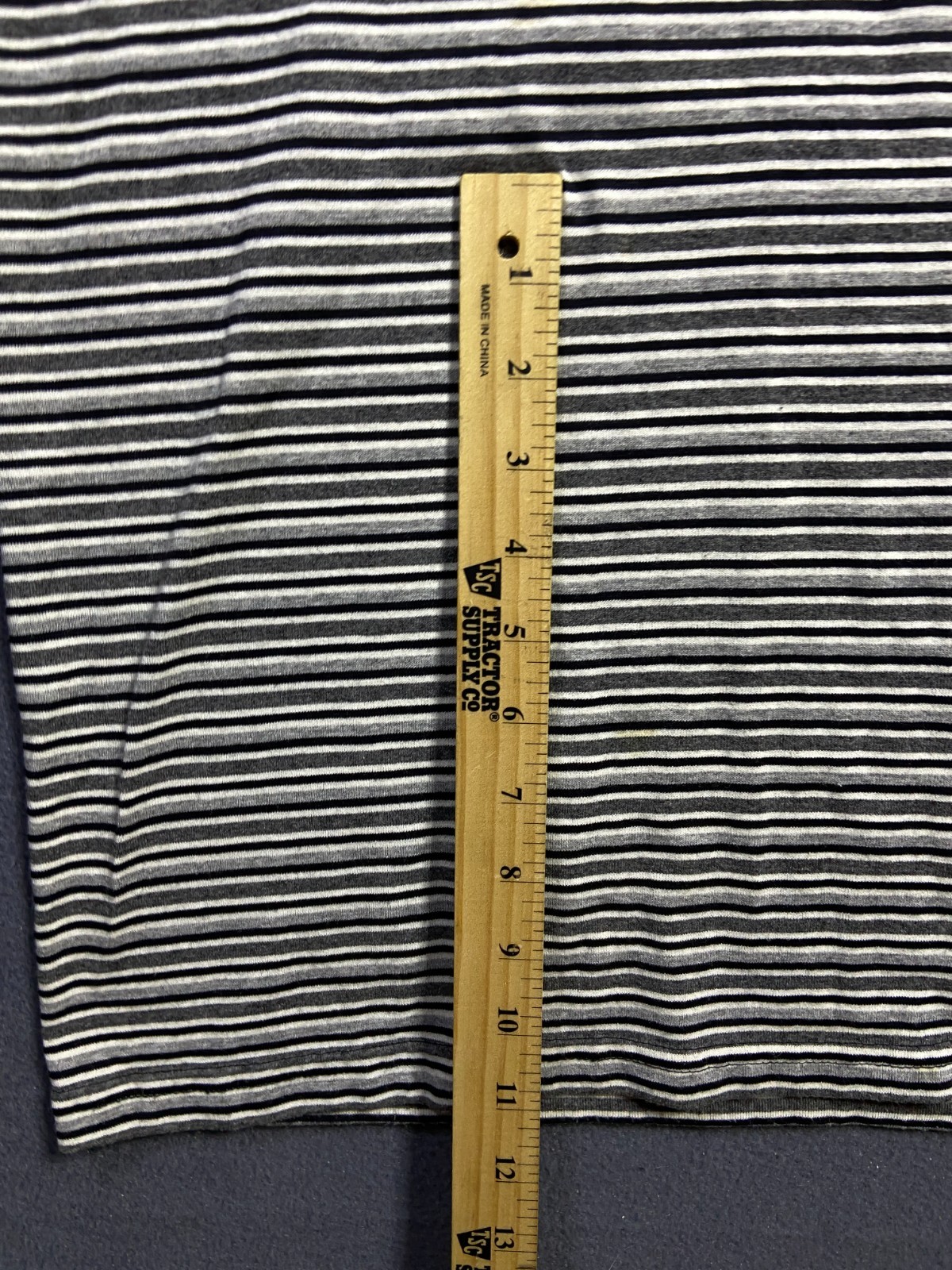 Vintage 90s Grey White Striped Beware Midi Dress Long Tall XLT 22×47 Nautical