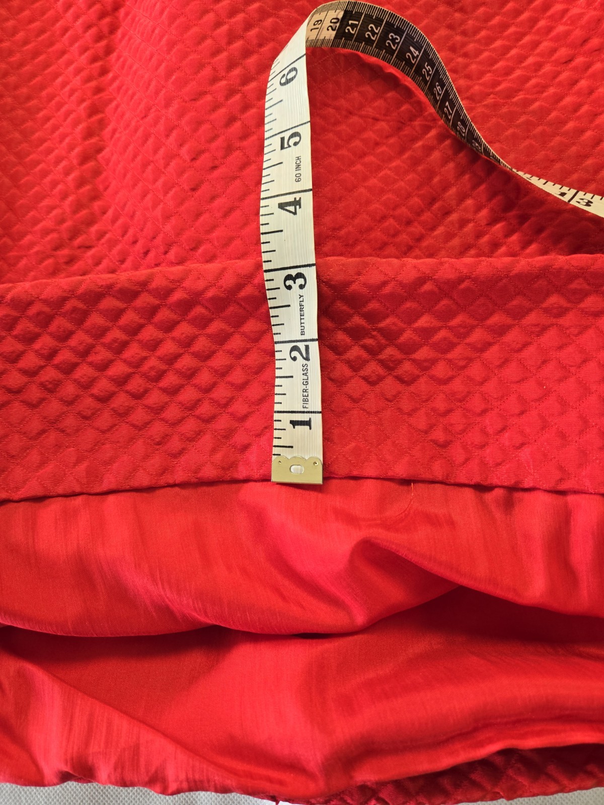 Pauline Trigere Vintage Suit Red & Gold Brocade Quilted Satin Jacket Skirt Saks