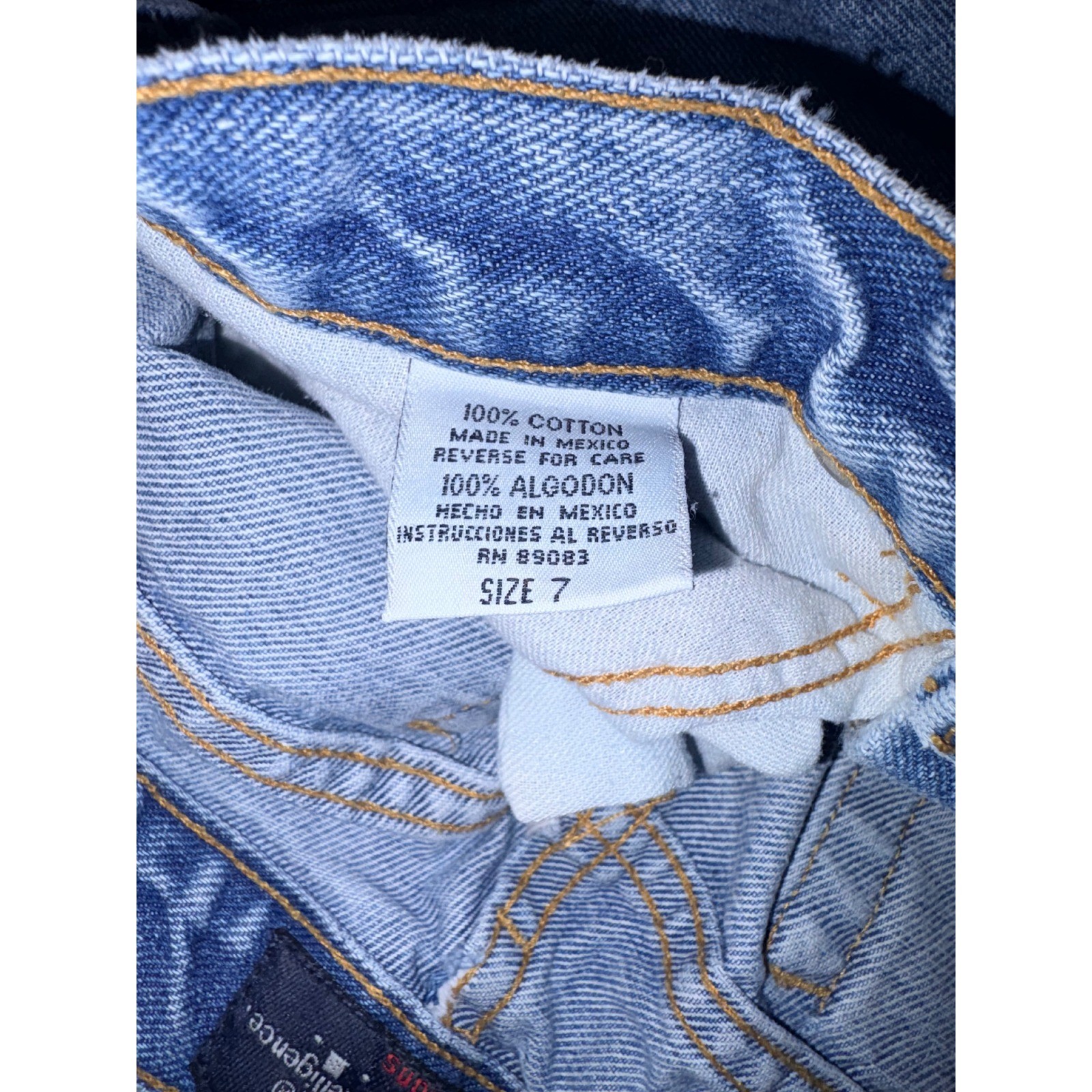 Vintage LEI Life Energy Intelligence Denim Shorts Light Wash Button Fly Size 7