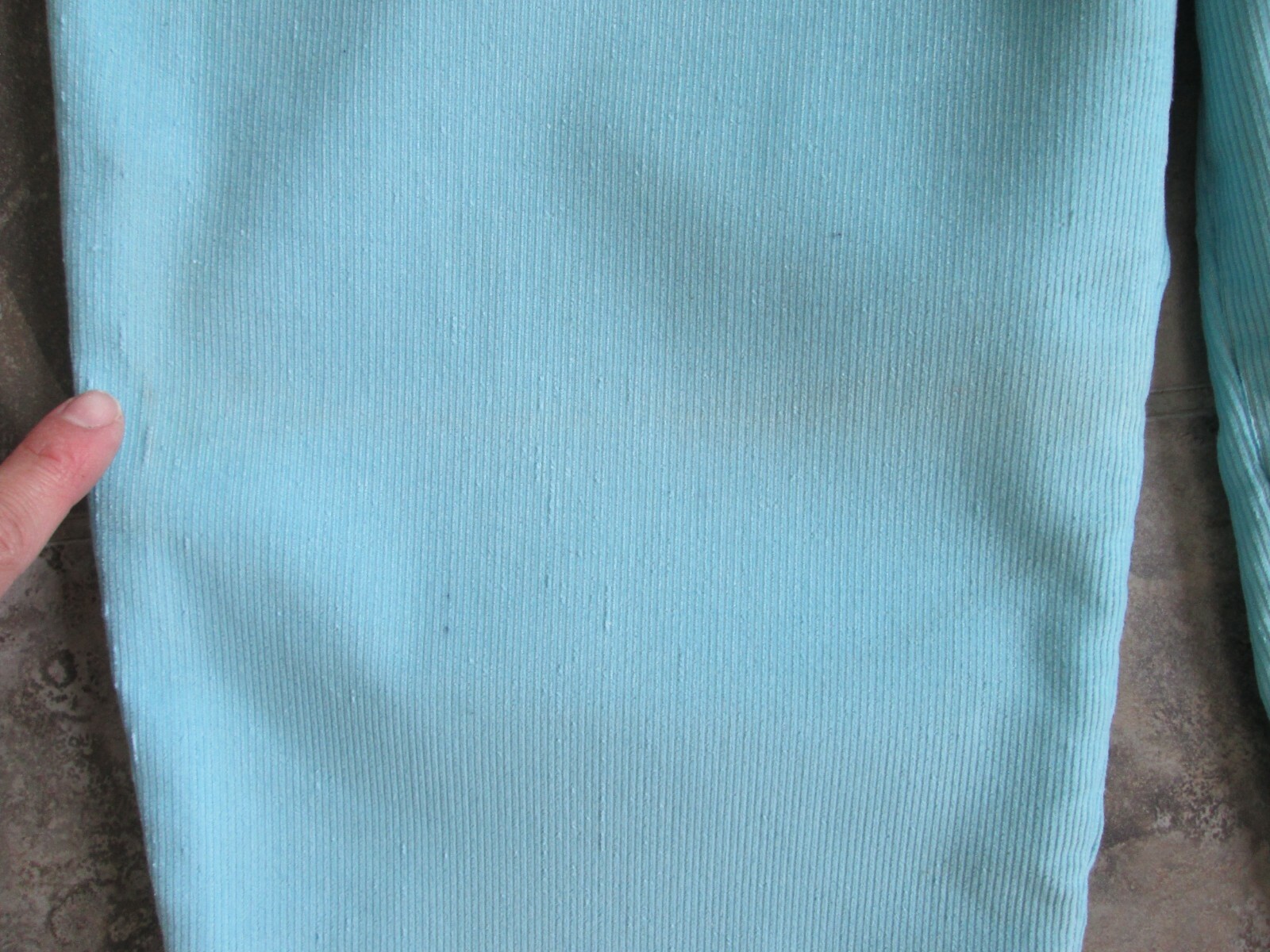 VTG Health-tex Pants 26×26 14 Our Girl Juniors Corduroy Cotton Turquoise Elastic