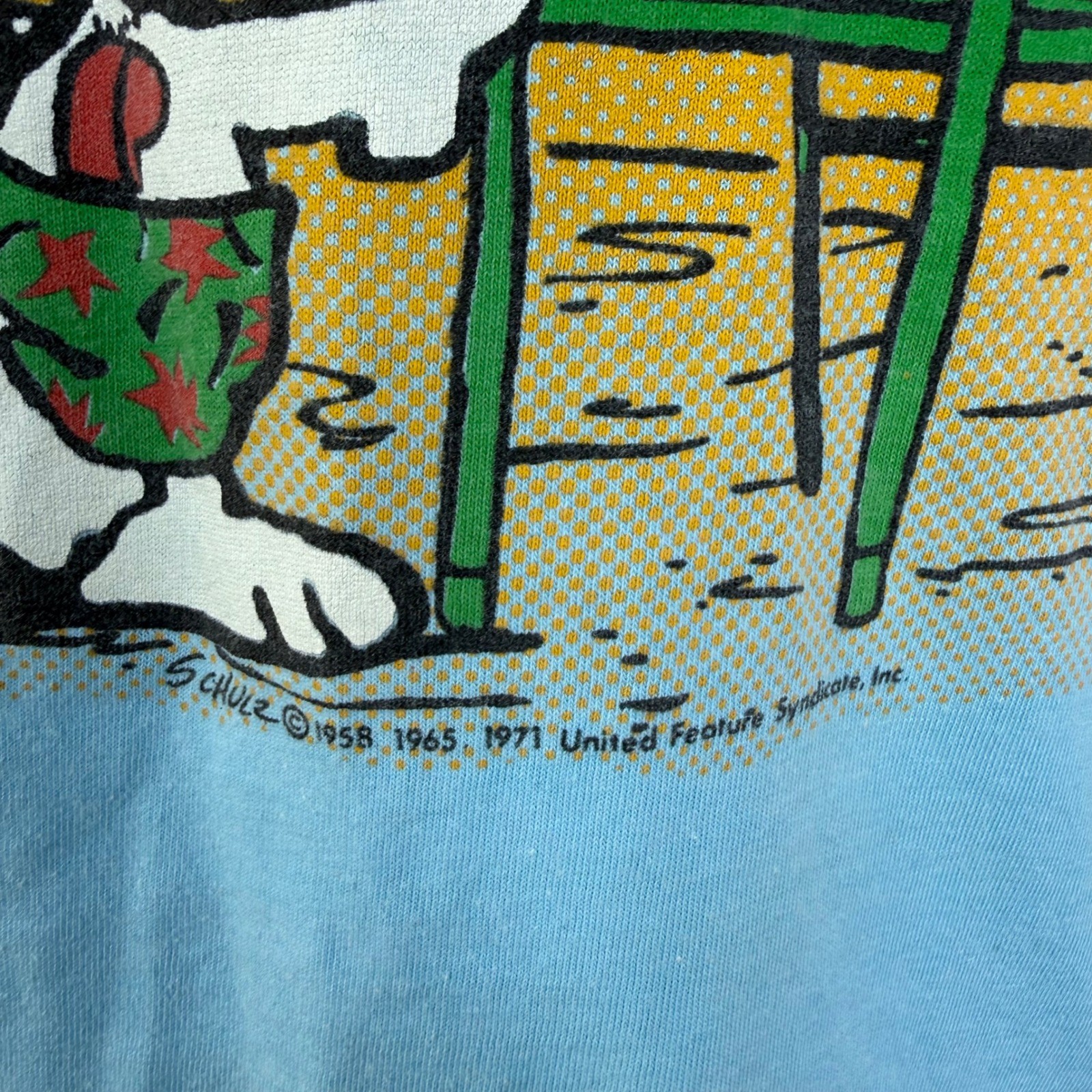 Vintage Artex Snoopy Peanuts Beach Patrol Tank Top Blue Graphic Tee Women Medium