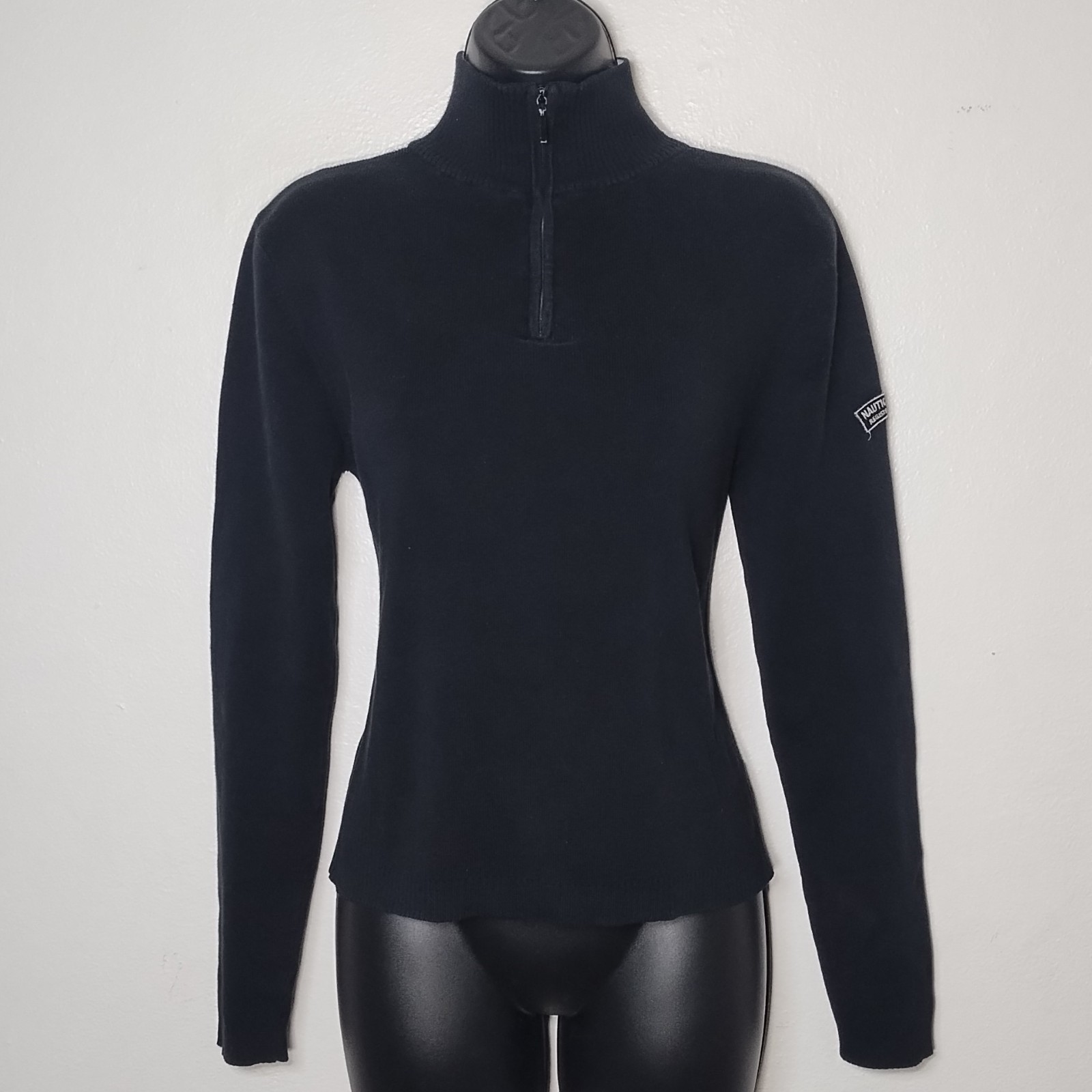 vintage y2k fitted ribbed quarter zip sweater sz m gorpcore utility normcore