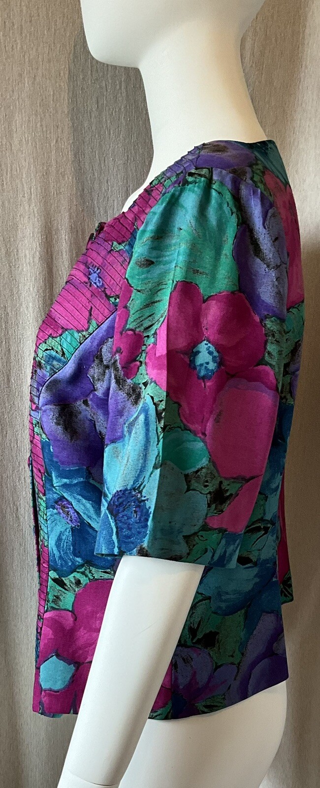 Joan Leslie Vintage 80’s Women’s Top Tropical Hawaiian Size 12 Golden Girls