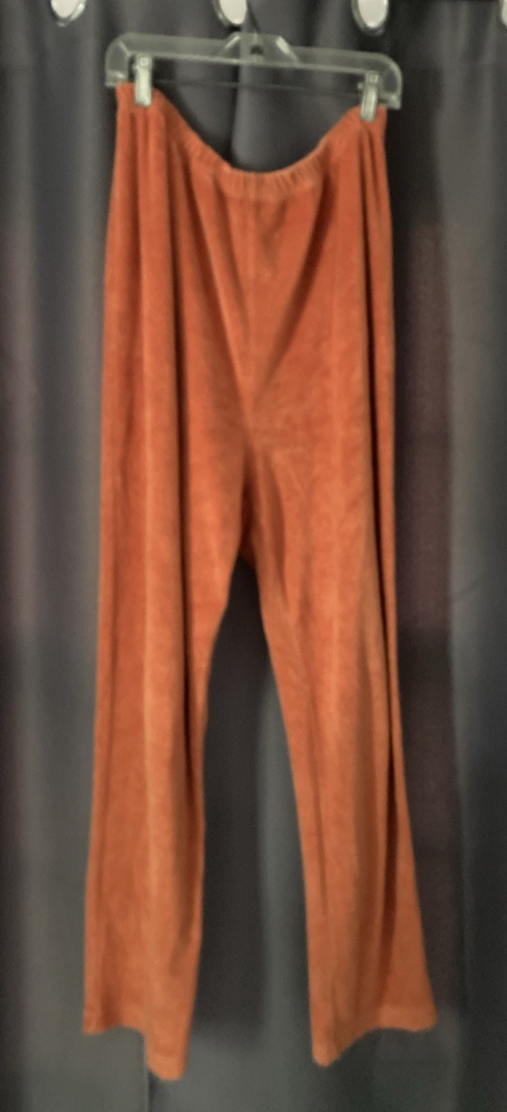 Vintage 80s Real Clothes by Saks Fifth Ave Sz M Orange Terry Cloth Pull-On Pants