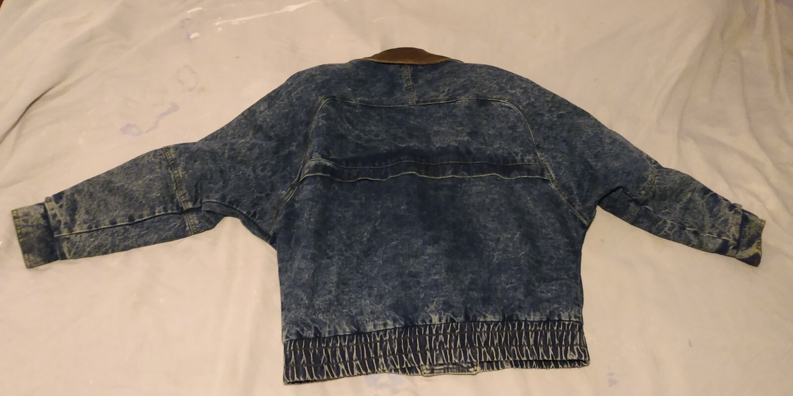 Vintage Acid Wash Denim Jean Jacket Size L Andy Johns Jacket