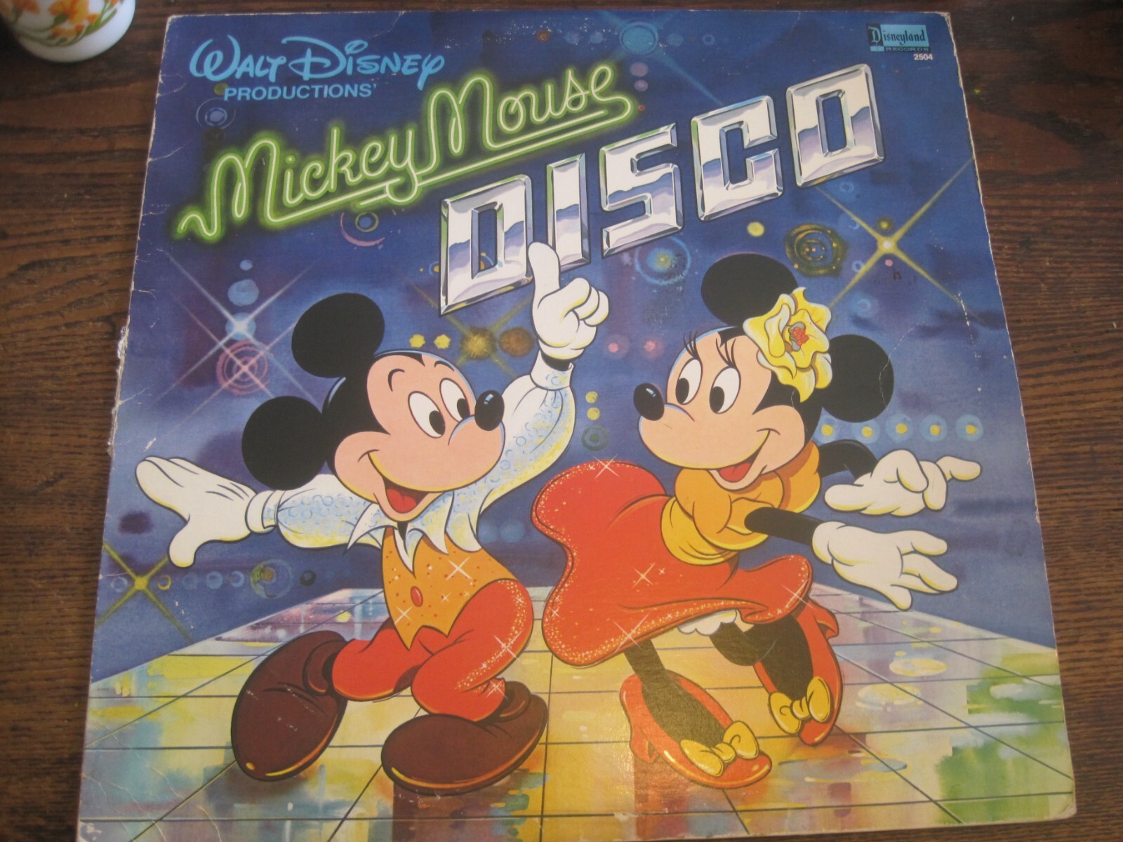 Mickey Mouse Disco- Vinyl LP Walt Disney Production Disneyland -33 RPM-1979