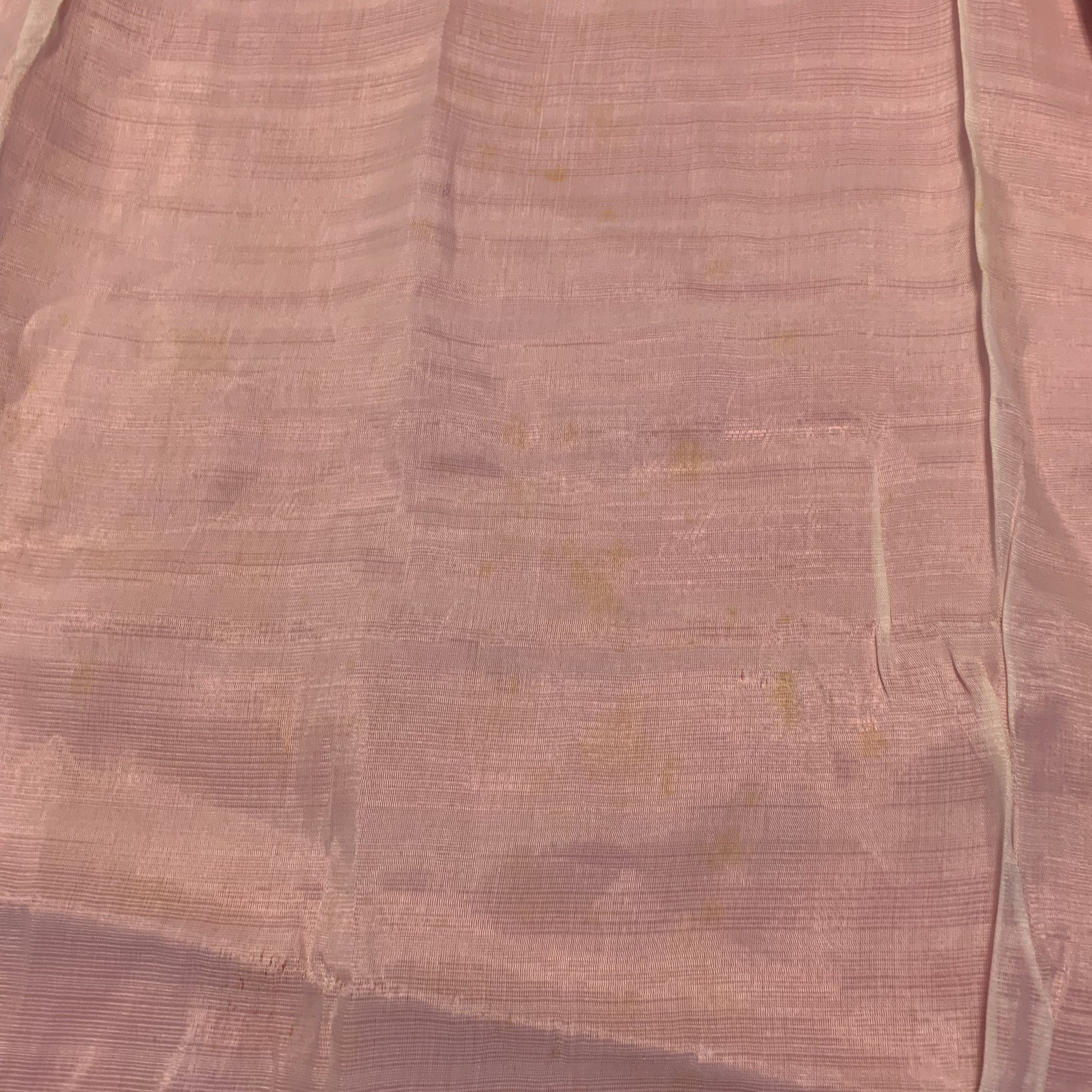 VTG 60s Chinese Satin Bright Pink Floral Brocade Handmade Bath Robe Housecoat M
