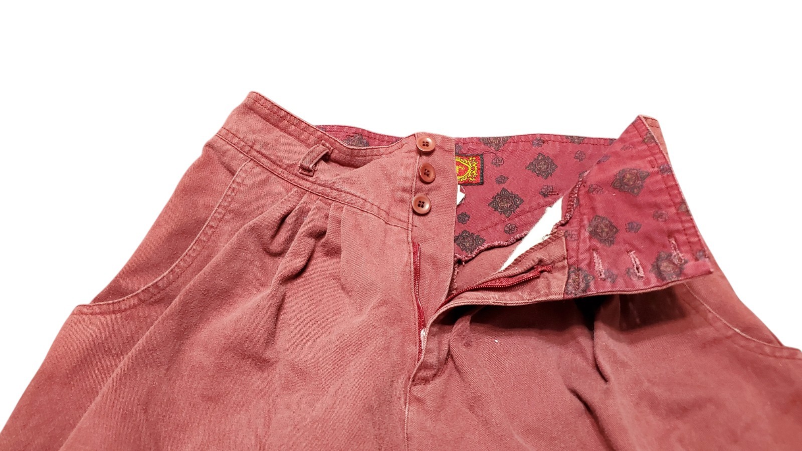 Vtg Bonjour High Waisted Pants Pleated 80s 90s Size 11/12 Tapered