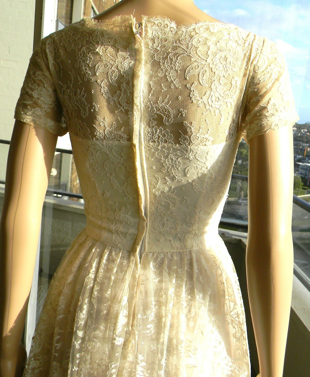 VINTAGE Rockabilly Couture 1950s Original Princess Fairy-tale Lace Tulle Dress