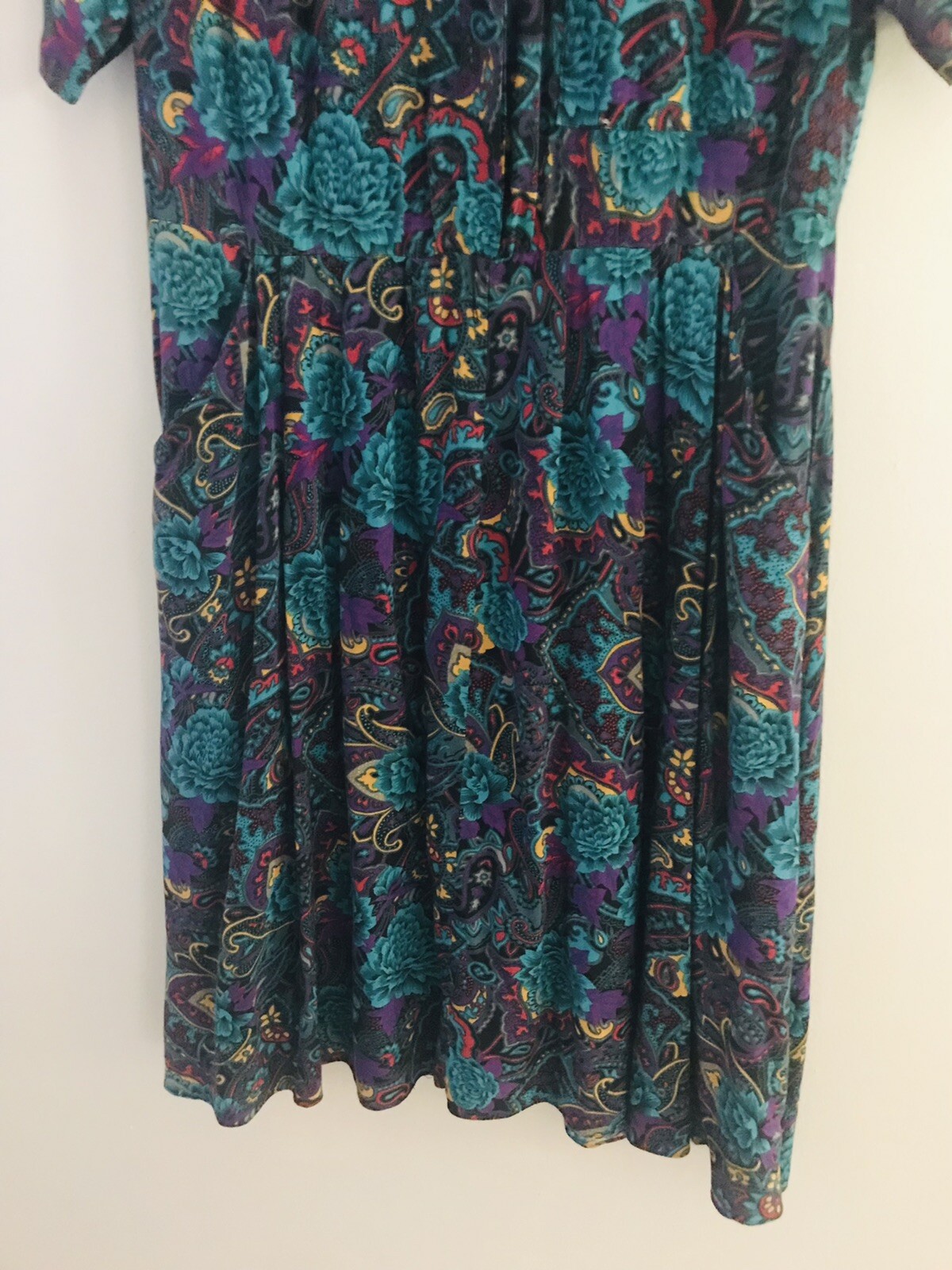 Vintage Damon Petite ILGWU Union 70s 80s Women’s Modest Dress Size Large 10