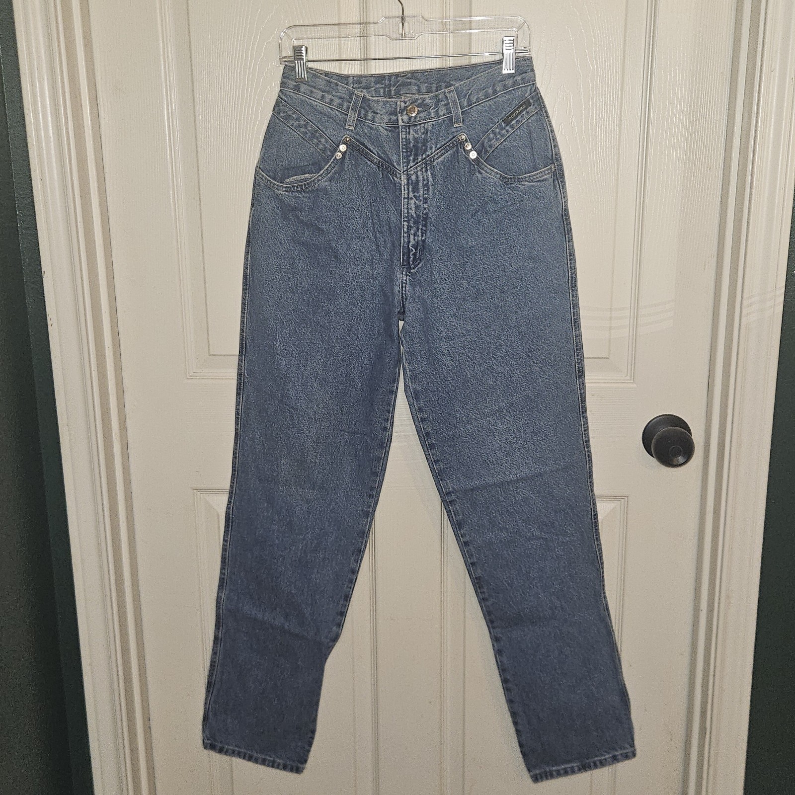 Womens Vtg 90s Rocky Mountain Bareback Jeans Sz 27W/36L Western Rodeo Cowgirl