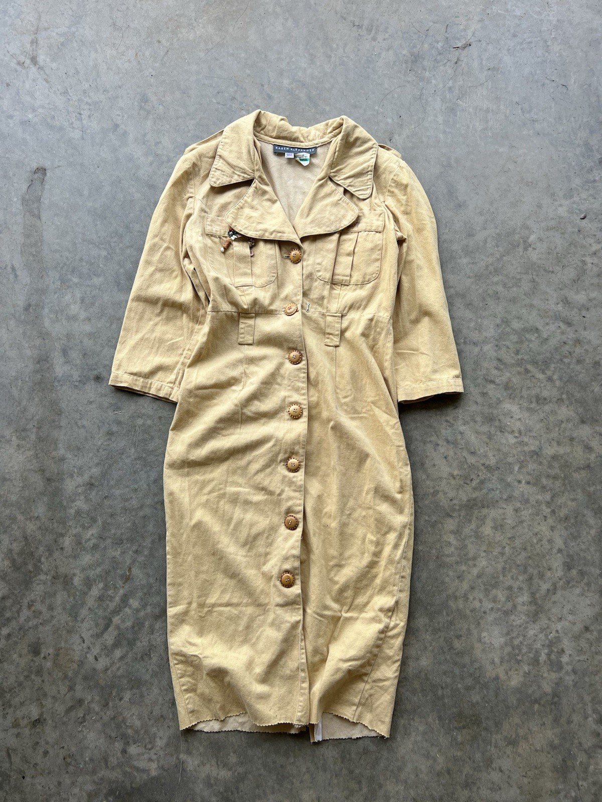 Vintage Y2K Made In USA Karen Alexander Shirt Dress Short Sleeve Woman’s