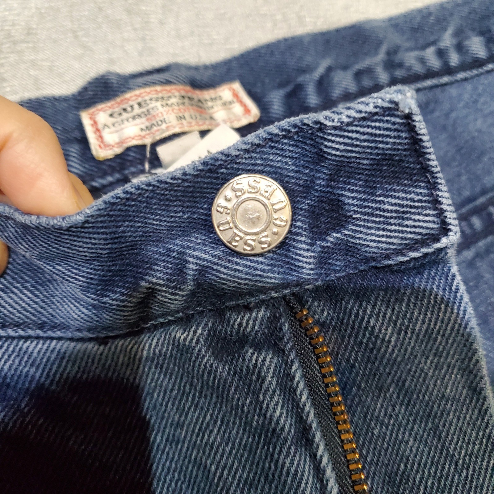 VTG 90s Guess Jeans Georges Marciano Made in USA High Rise Mom Jeans Size 33