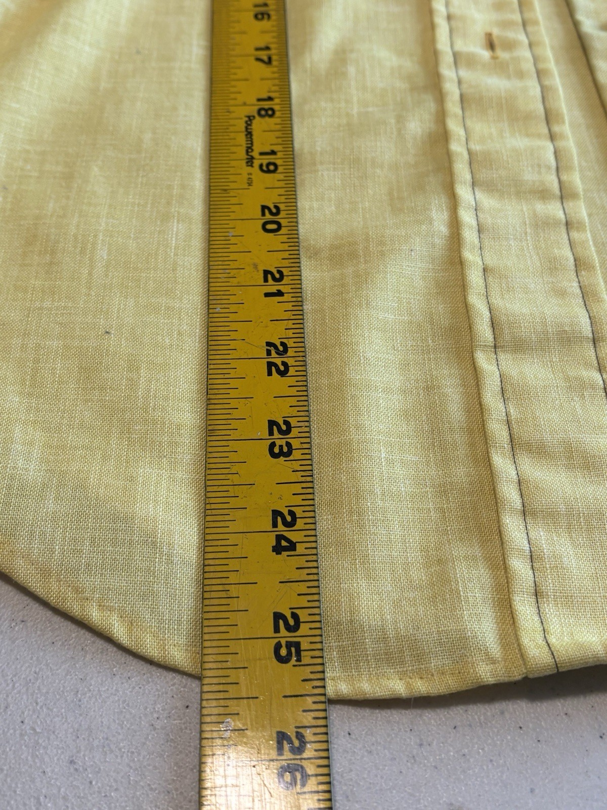 VTG 70s JCPenney Towncraft Yellow Western Shirt Butterfly Embroidered S/M