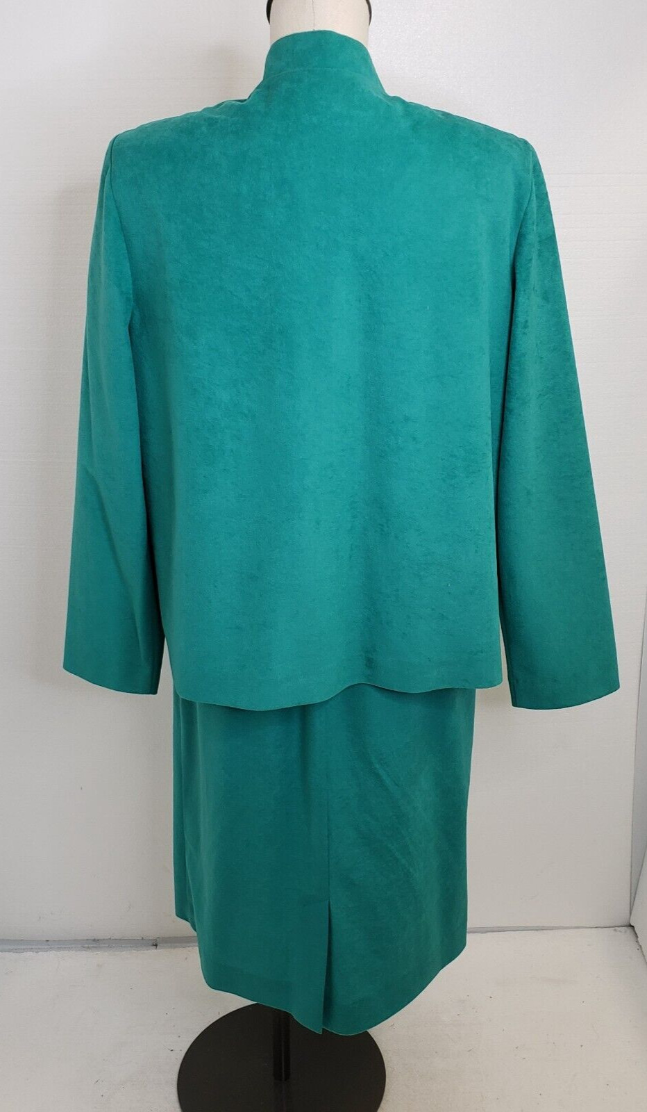 Vintage Willi 2 Pc Jacket/Dress Set With Belt Green Size 14