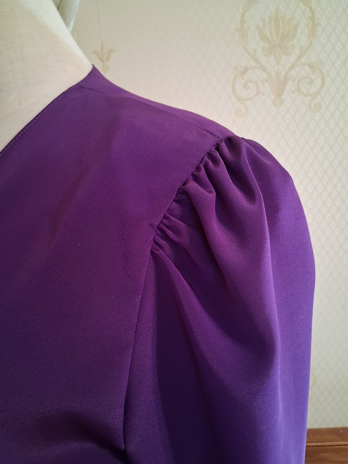 Vintage 1980s Caron Chicago 3-piece Purple Plaid Flowy Cottagecore Sundress Suit