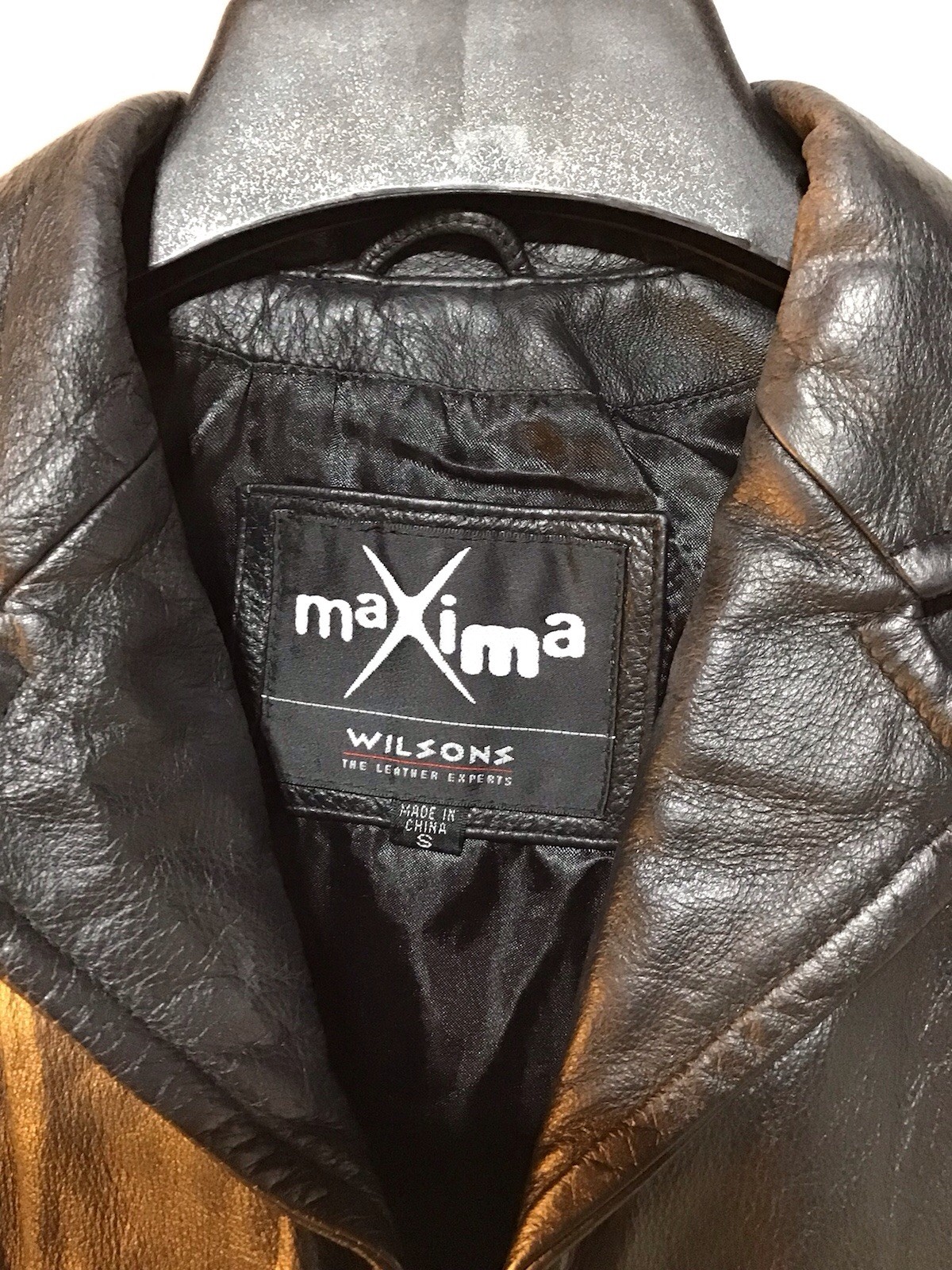 Vintage Maxima Wilson’s Leather Blouse Shirt Top