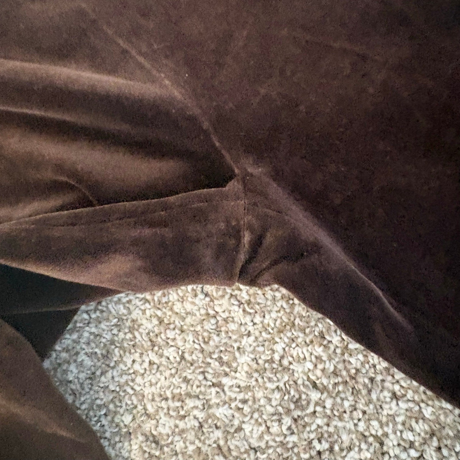 Vintage 70s Rosner Cotton Velvet Wide Leg Slacks West German High Rise Brown 8