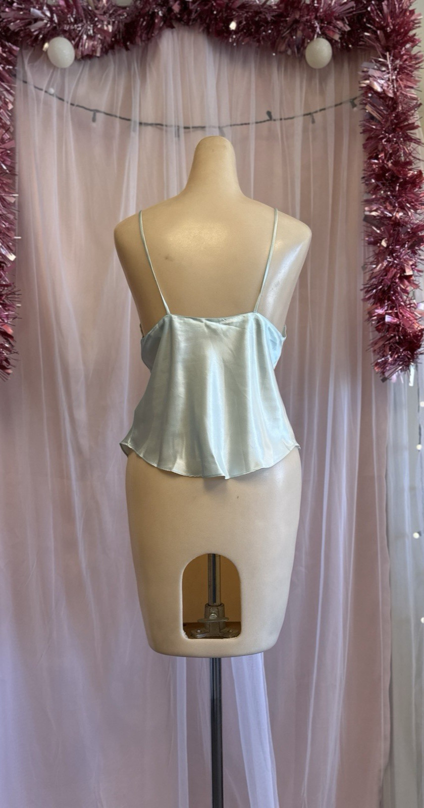 Vintage 80s Victoria’s Secret Gold Label Liquid Satin Cami Top Lingerie XS/S