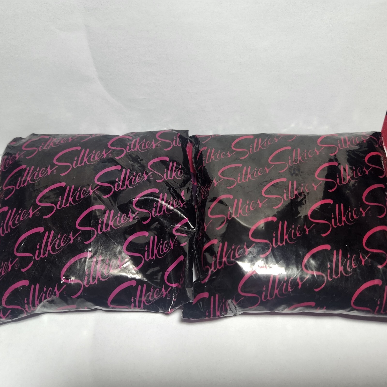 2 Vintage Silkies TLC Pantyhose Queen Beige #321 & Jet Black #346 Hosiery Hose