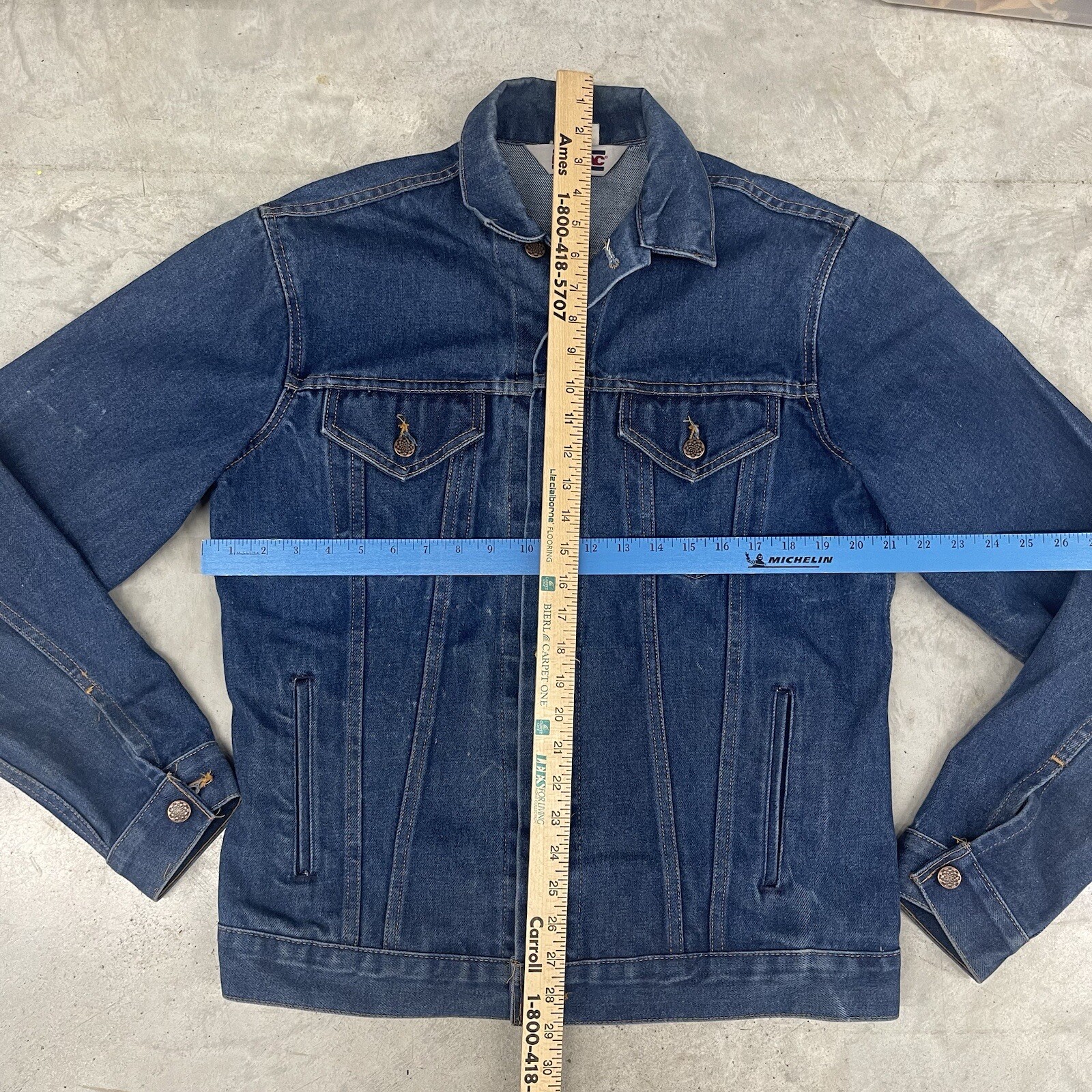 Vintage 80s Sears Big Mac Jean Jacket Large Regular Wash USA