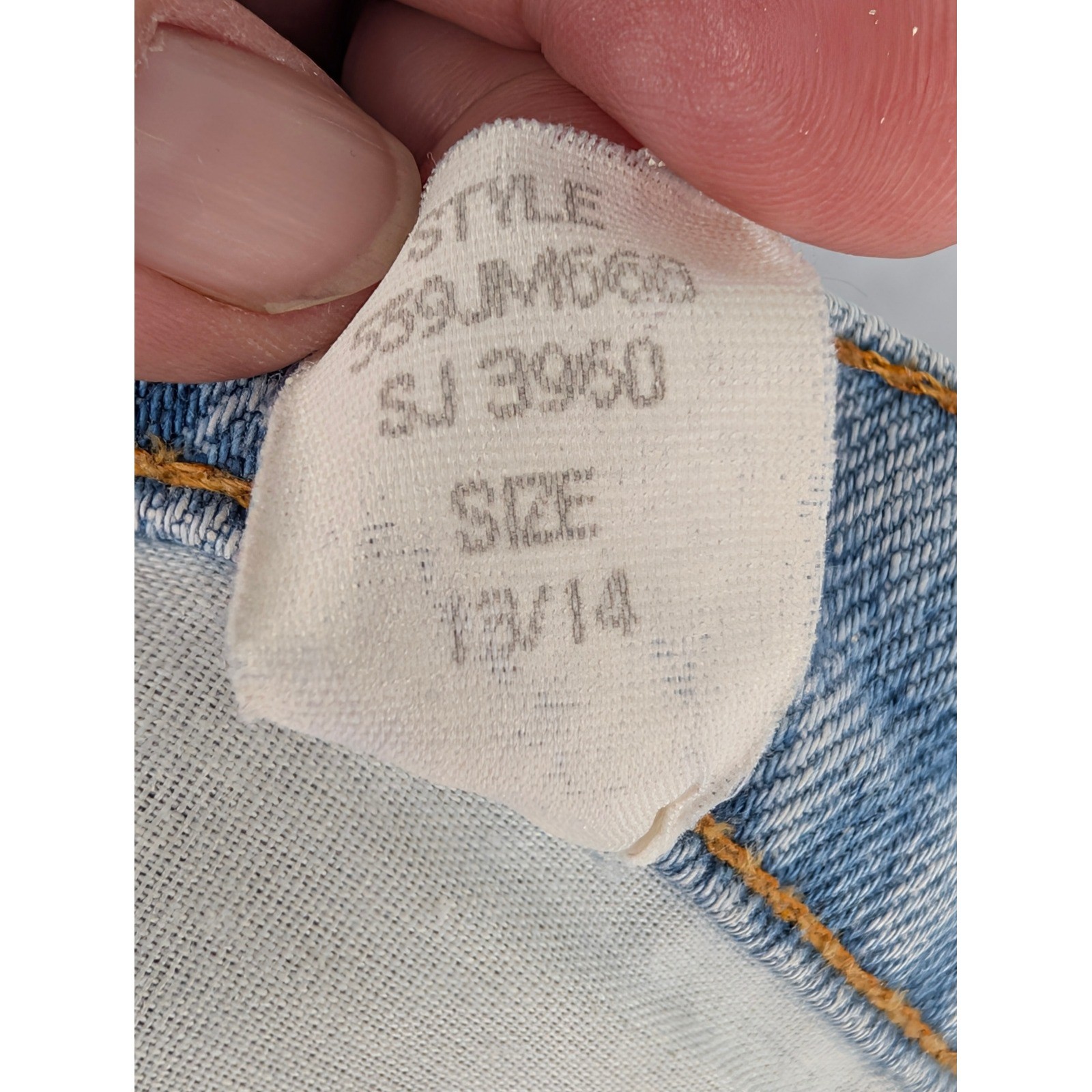 Sasson Vintage High Waisted Denim Shorts 13/14 Light Blue Button Fly 90s Retro