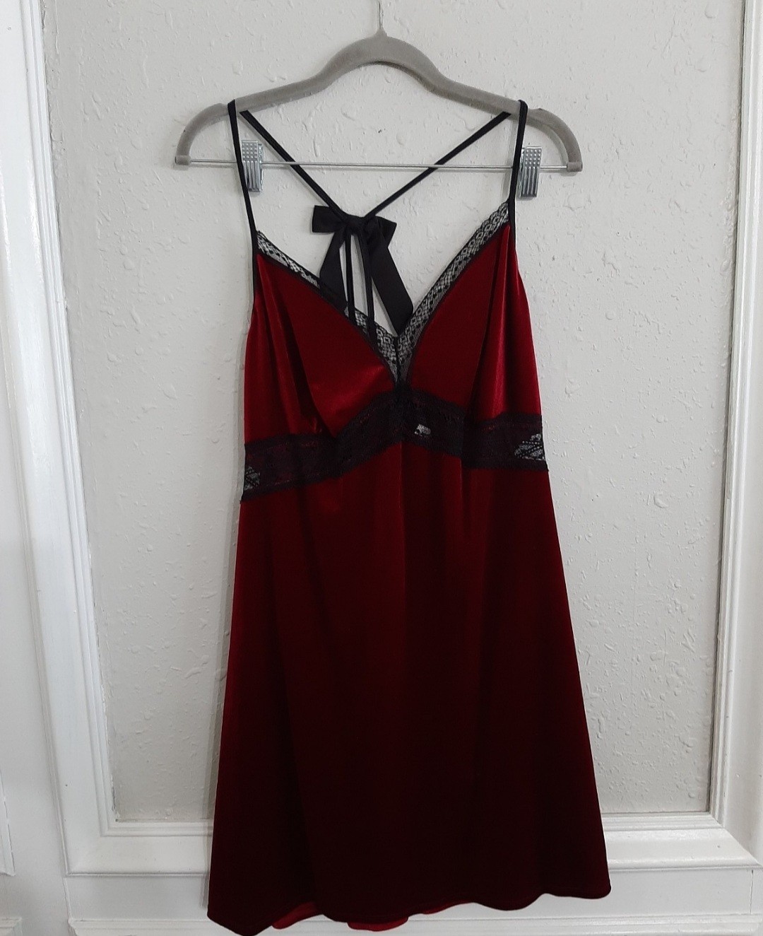 Vintage 90s Linea Donatella lingerie set velvet vampy goth whimsy robe and gown