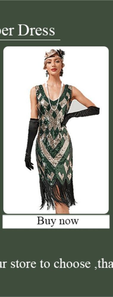 1920s Flapper Dress Women’s Great Gatsby Color Sequin Tassel 20s Party Dress
